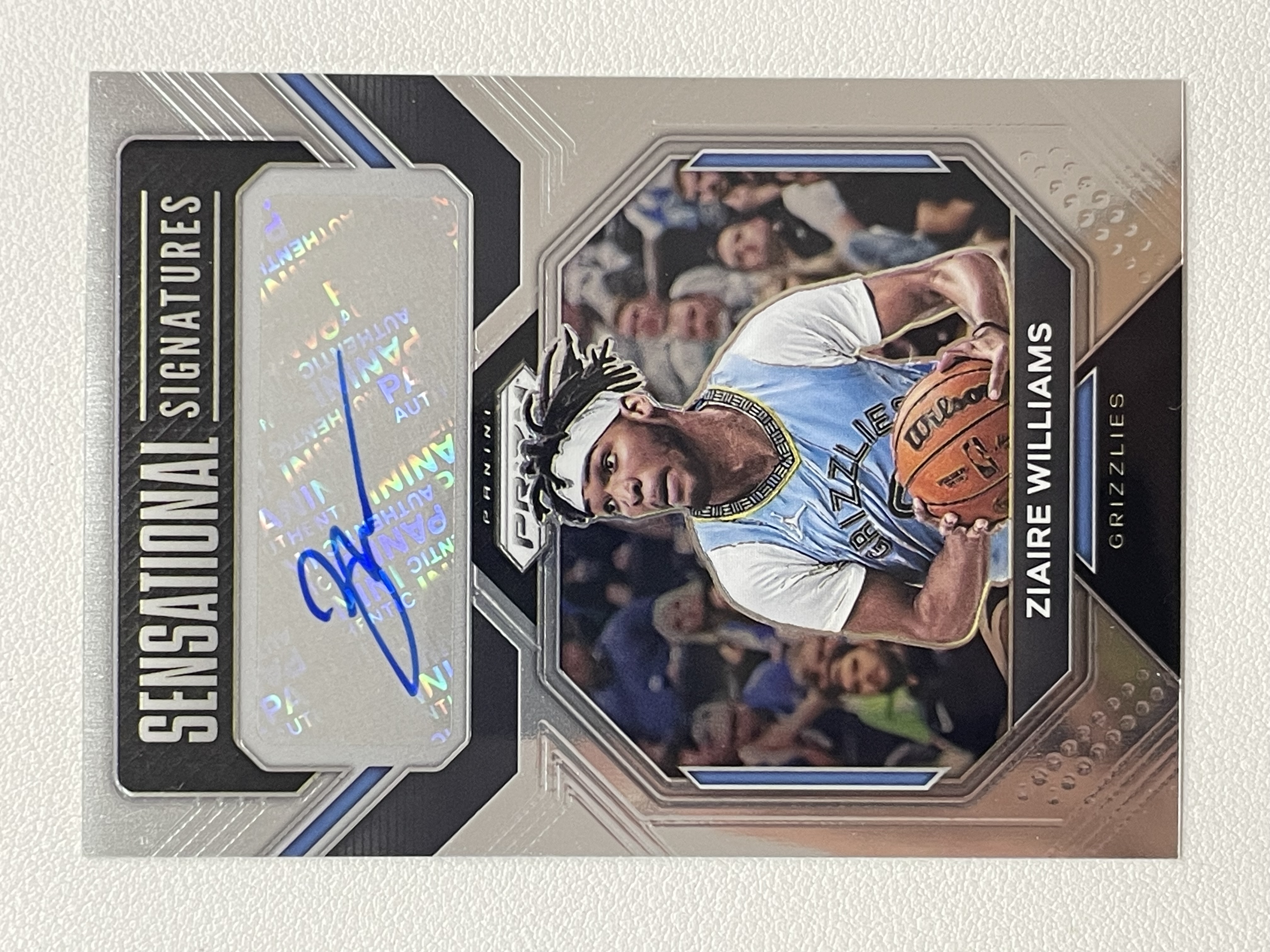 【天秤座拍卖到卡预付85%】2022-23 Panini Prizm 灰熊 Ziaire Williams 扎伊尔 宰伊尔 威廉姆斯 ss签 签字 实卡好看 收藏必备※花儿最美