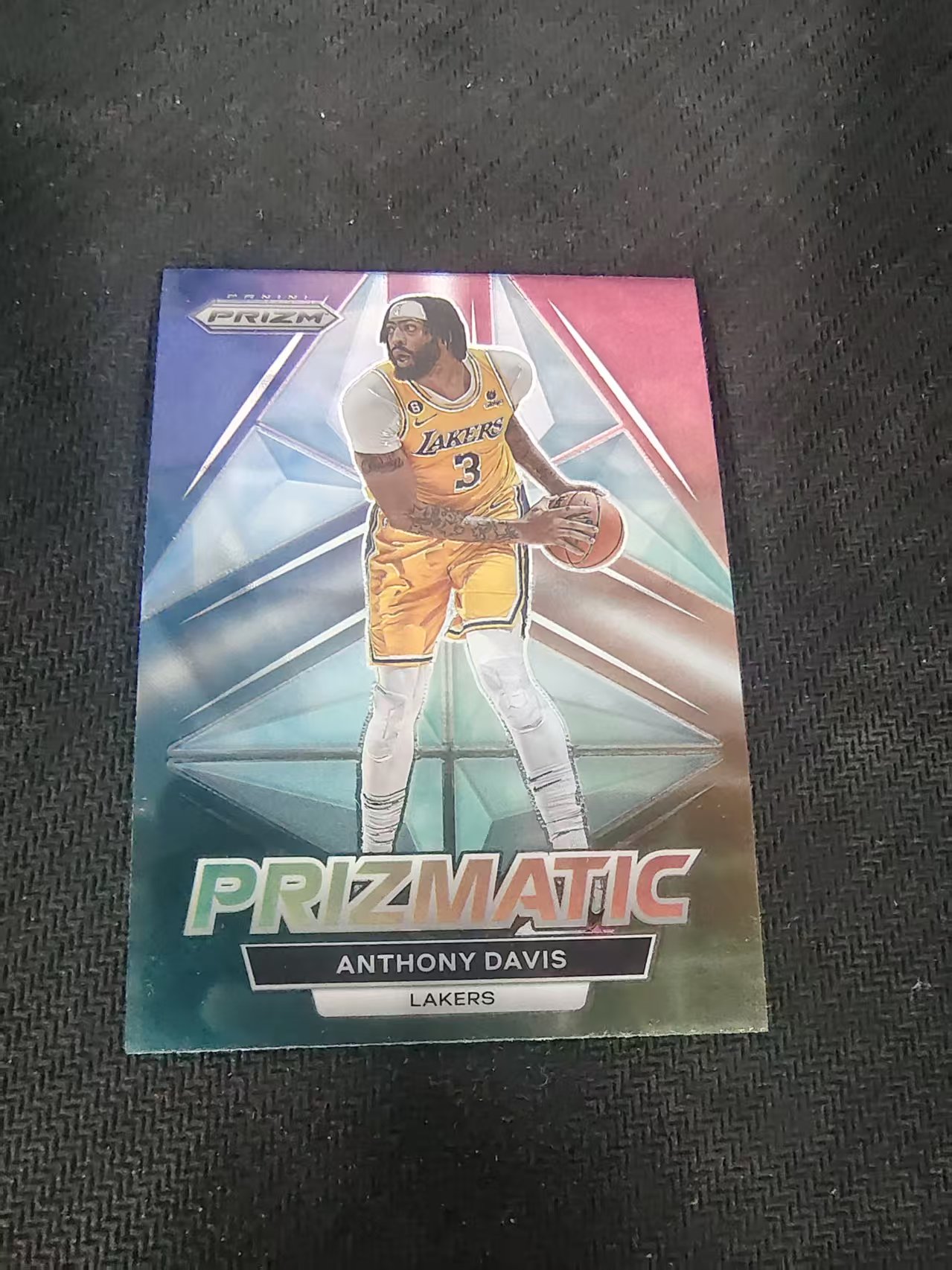 【可合并,不累计】2022-23 Panini Prizm Anthony Davis 安东尼 戴维斯 浓眉 AD 湖人 棱镜特卡 PZ 划痕 边角微瑕 介意勿拍 #17
