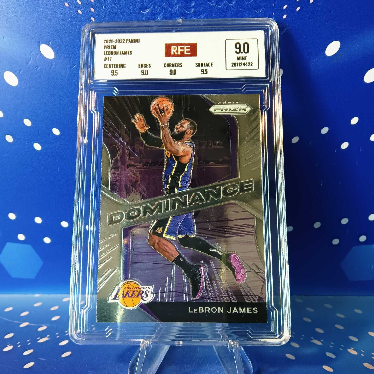 2021-22 Panini Prizm 詹姆斯 評級卡 湖人 實(shí)卡精美稀有 品質(zhì)保障 投資收藏必備 生日禮物(卡品如圖 請看清再拍)【藍(lán)色星球】