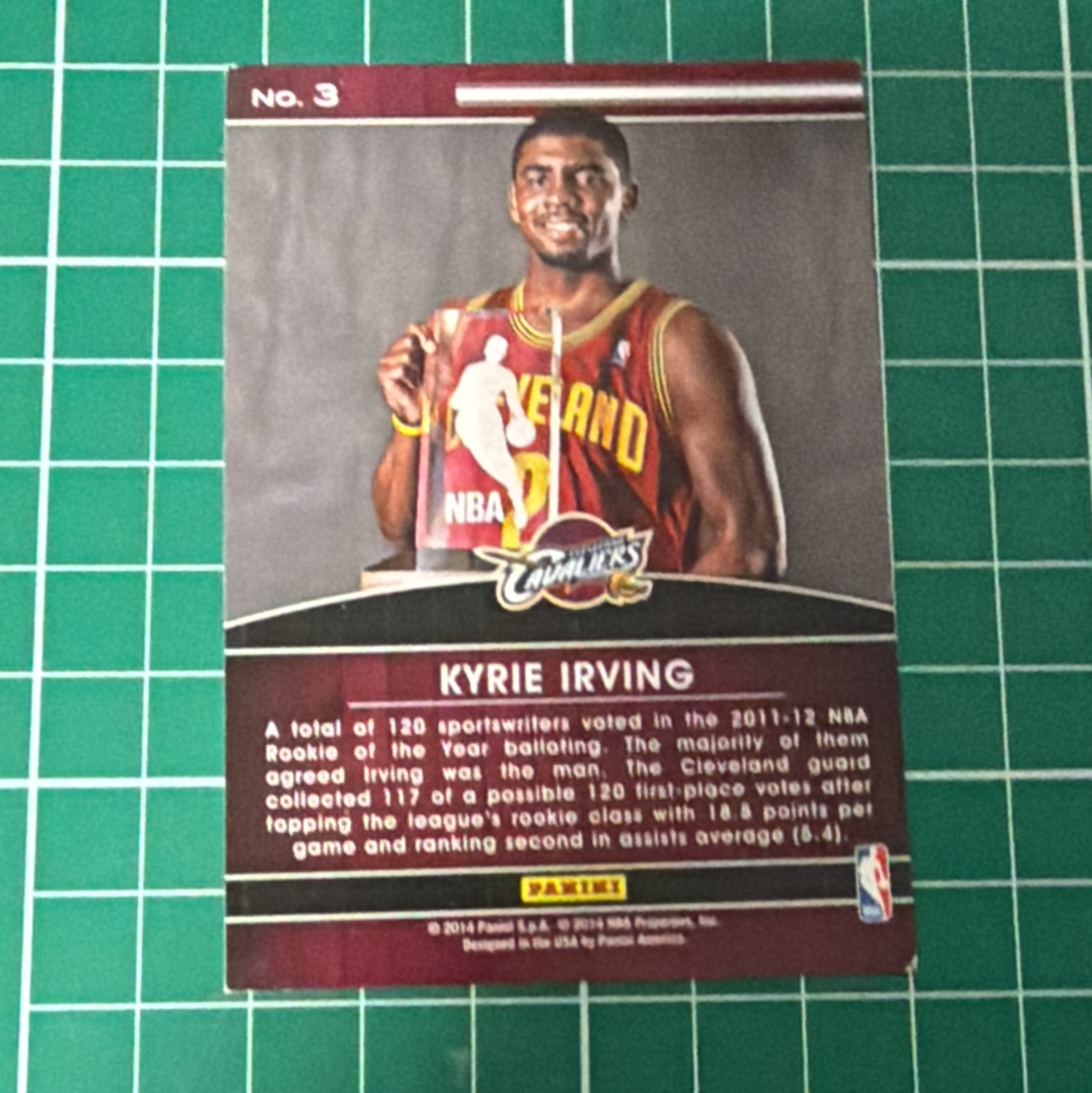 2014-15 Panini Americana Kyrie Irving S.p.a. 凯里欧文 2011-12最佳新秀 捧杯特卡 荣誉特卡 十年老卡 绝版卡 稀有大比例 收藏必备