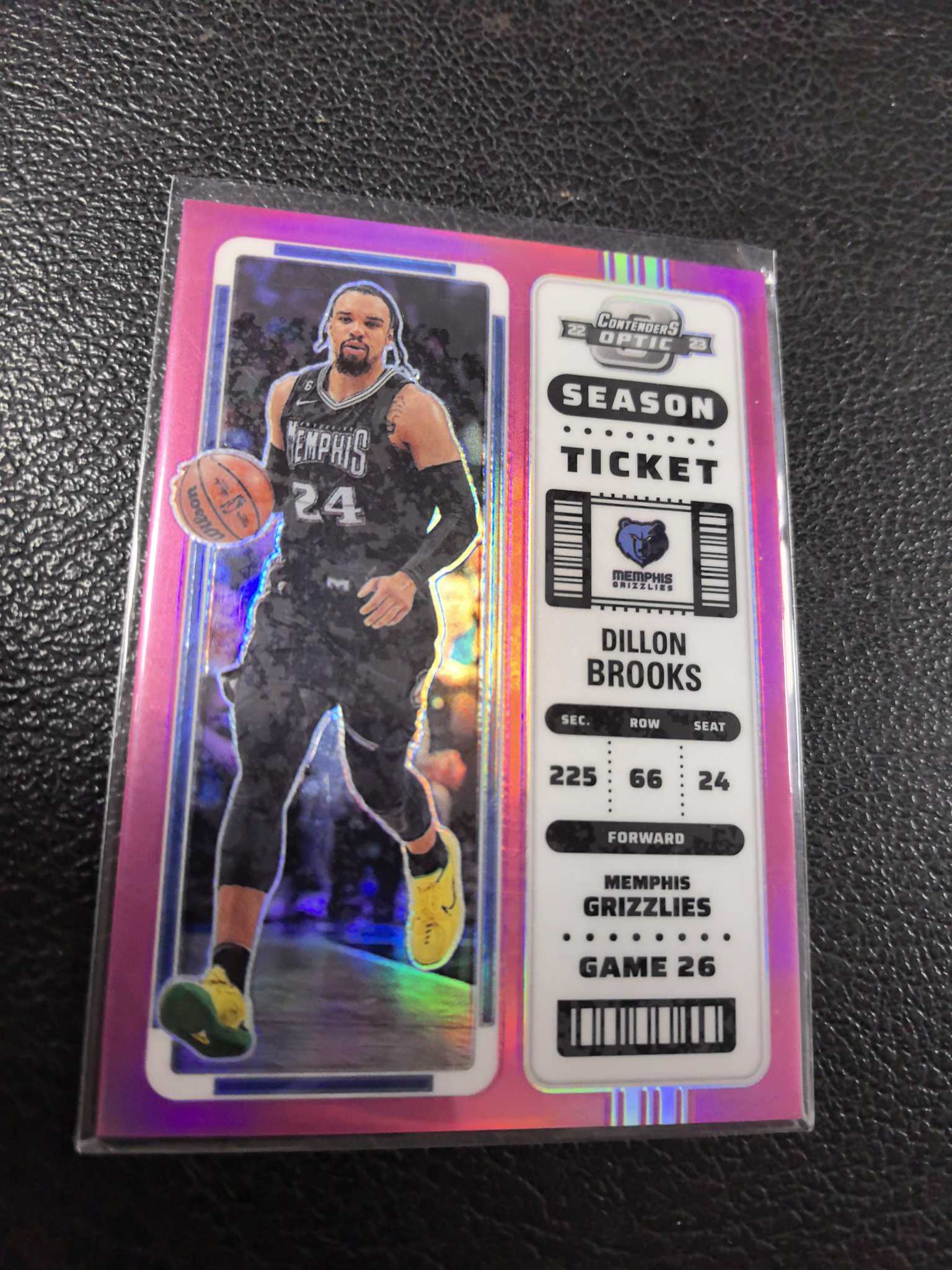 2022-23 狄龙 布鲁克斯 75编 球票 粉折 灰熊 太阳 火箭 10-8