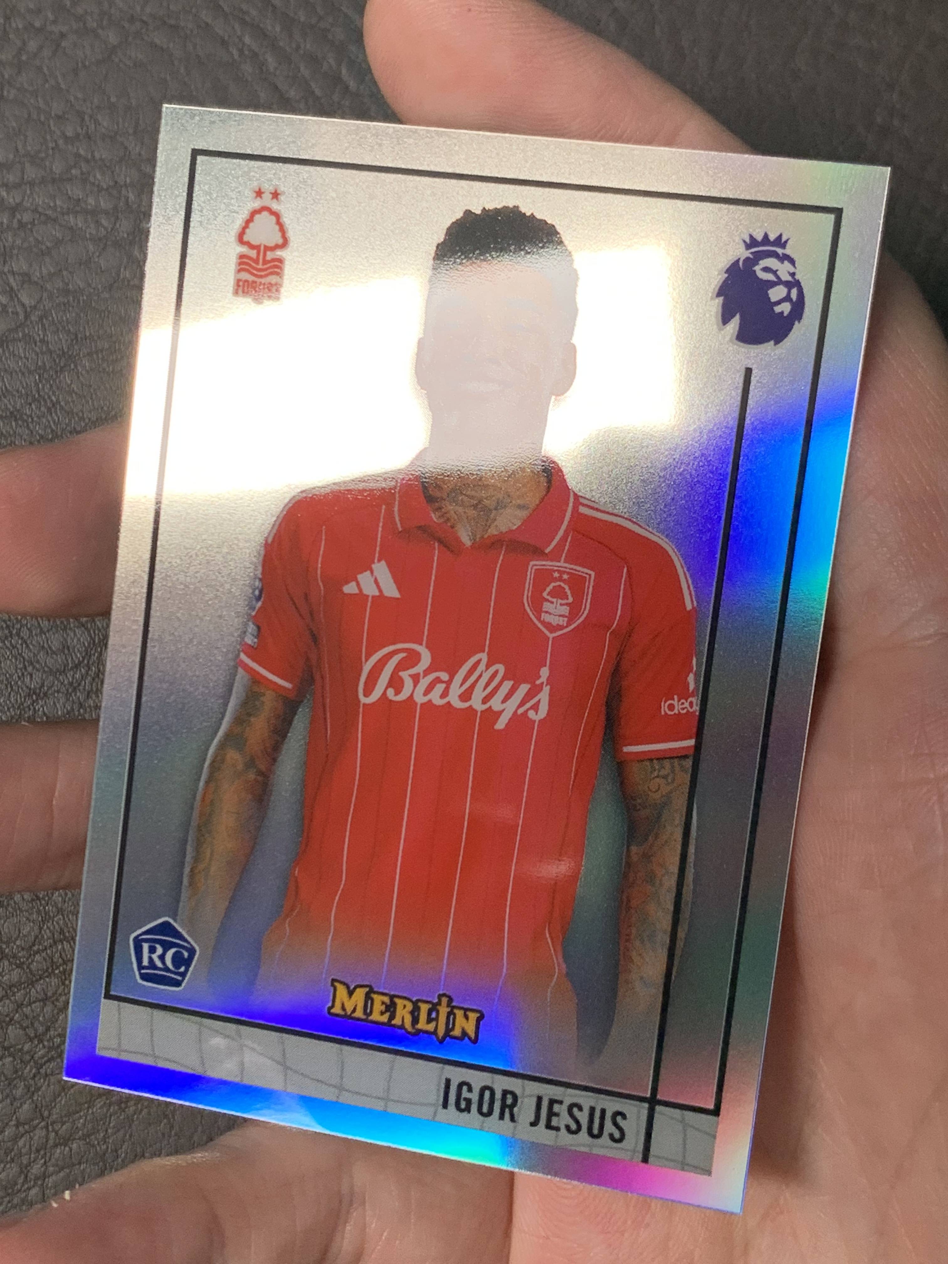2026 Topps Merlin Jesus #M-39 梅林 复古折 银折 RC 诺丁汉森林 热苏斯 大比例 SSP