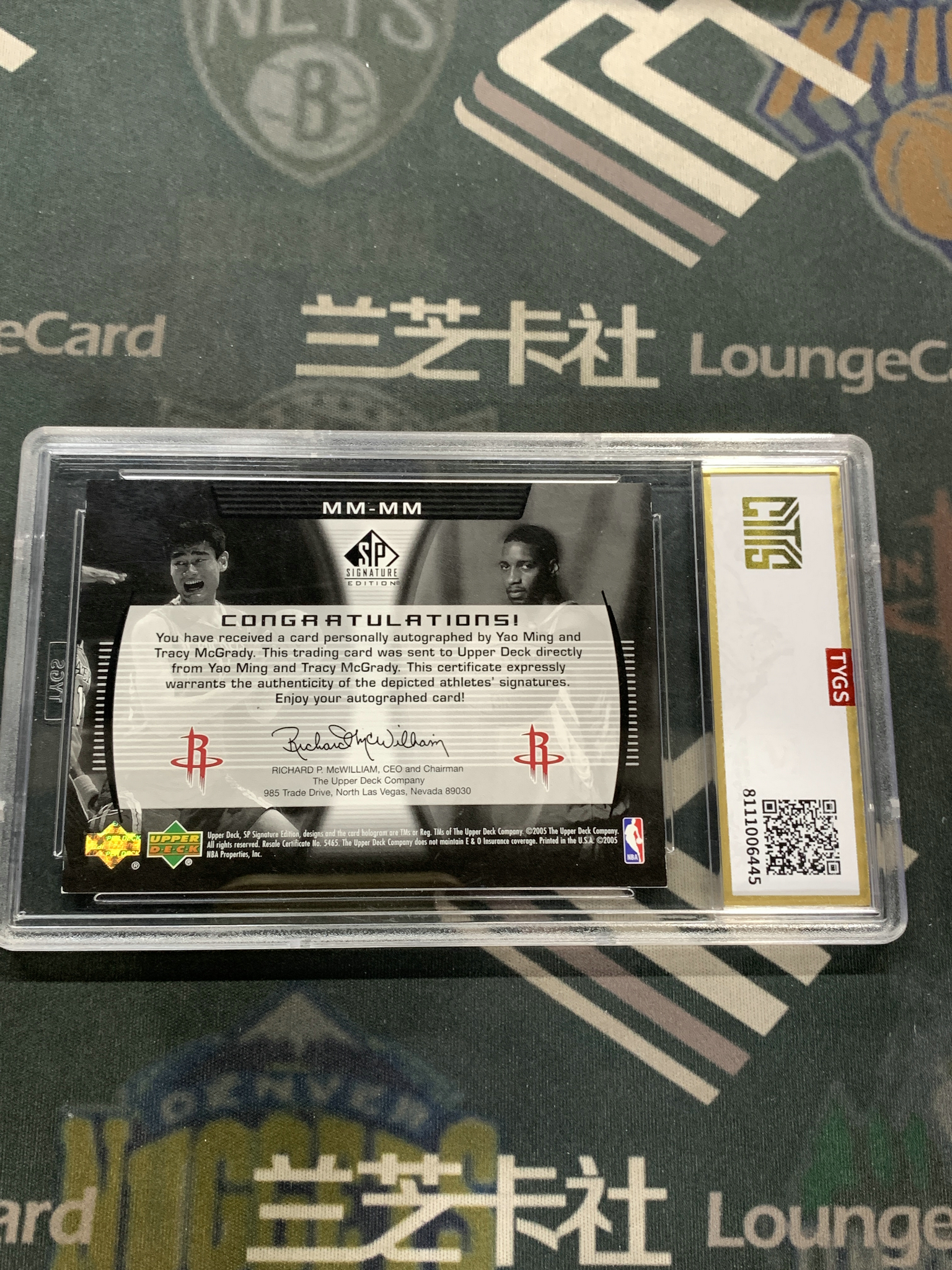 2004-05 Upper Deck SP Signature Edition Tracy McGrady 【LZK TAO】火箭 姚麦组合 ...