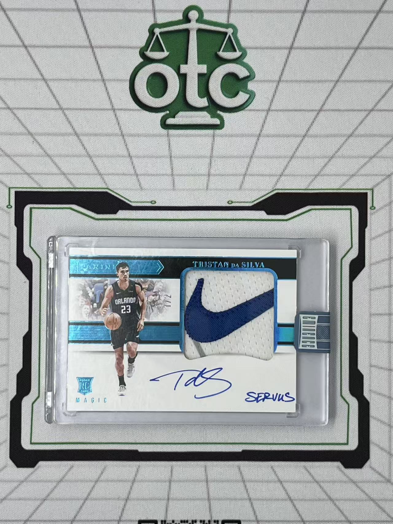 2024-25 Panini Eminence Tristan da Silva RC 【盎司收藏】末年 大真金 达席尔瓦 新秀 RPA 1/2编 湖水蓝 钩子 Logo Tag GU 铭文签 999