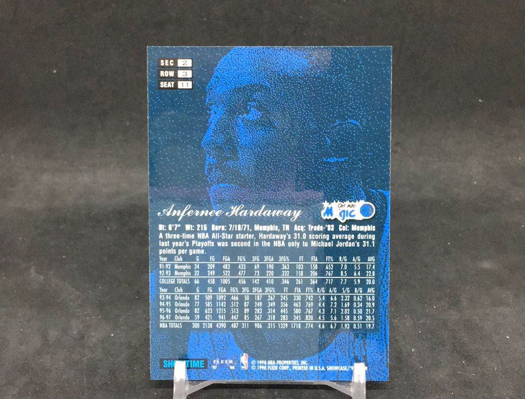 【DC拍卖】12.05 FLAIR SHOWCASE 高端系列 实卡美如画 初代乔丹接班人 魔术队名宿 便士 安芬尼 哈达威