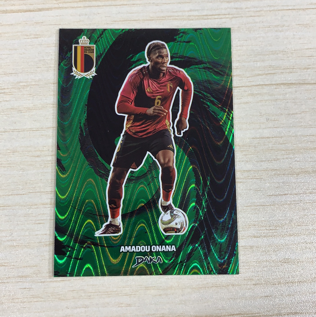 【小牛代拍】2024 DAKA 比利时队盒 Amadou Onana 奥纳纳 4/5编 绿折 低编 收藏必备 卡品如图(学习哥)