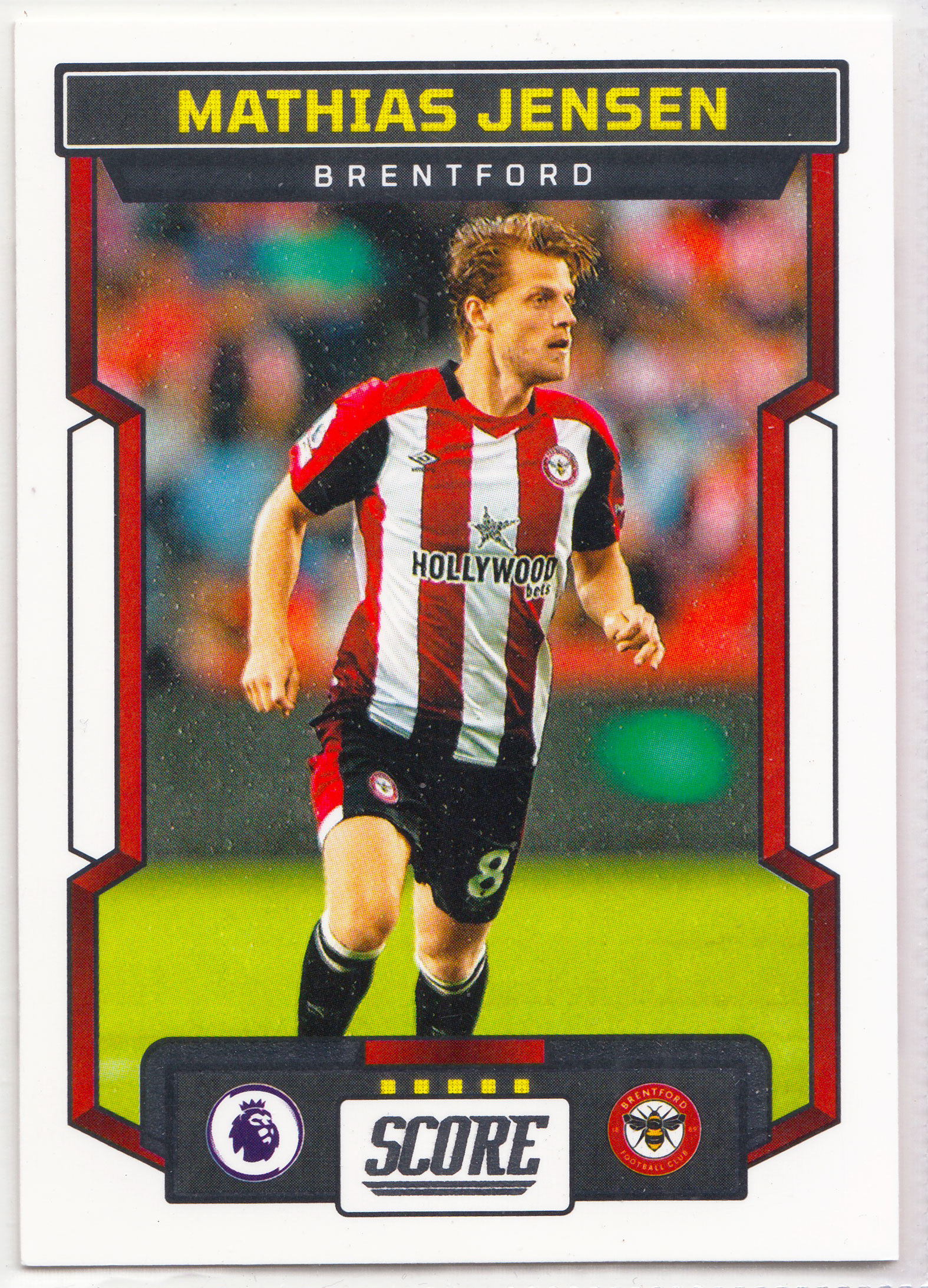 【ABC1 Card Market】2023-24 Panini Score Premier League Mathias Jensen 马蒂亚斯 延森 Brentford 布伦特福德 Base 基础卡 #38 SC12758