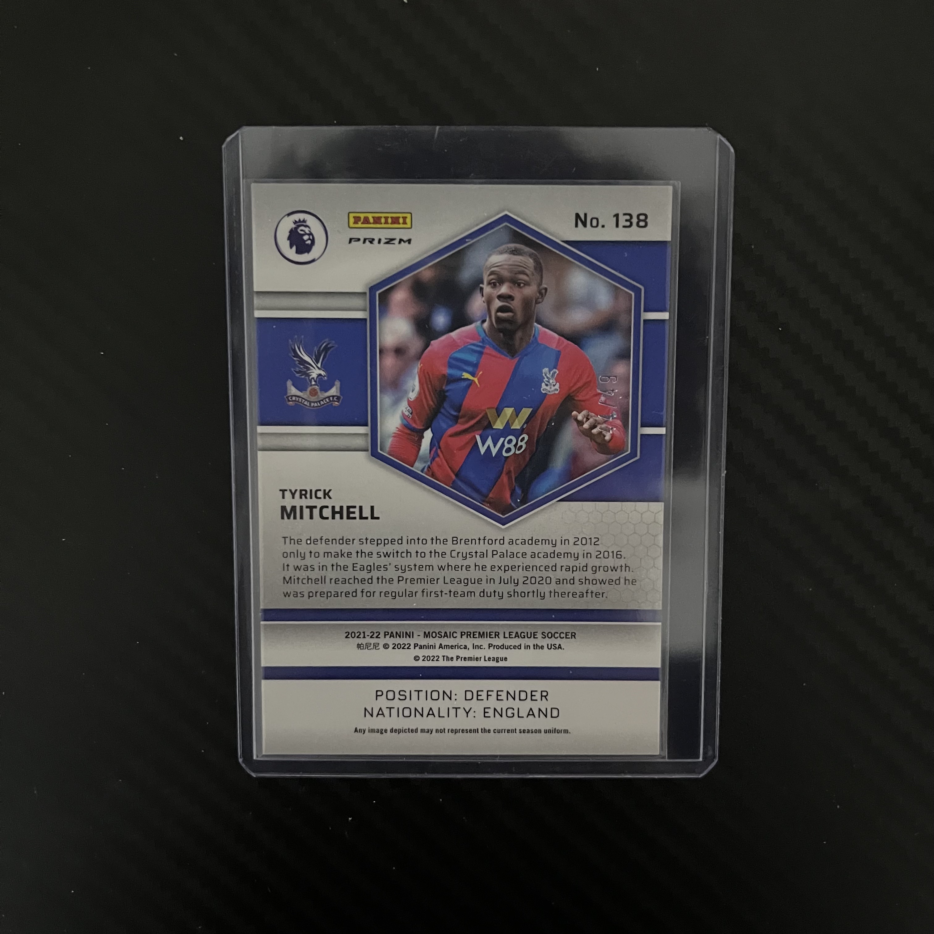 2021-22 Panini Mosaic mitchell 英超 马赛克 水晶宫 米切尔 44/49编 爆炸 不退不换 不累计 卡品如图 丁满代拍 维尔茨