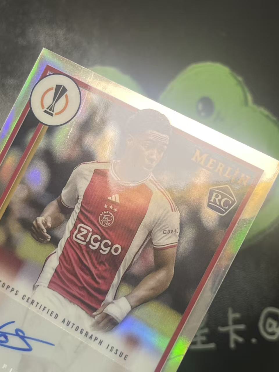 2024 Topps Merlin Silvano Vos 欧冠 阿贾克斯 西尔瓦诺 新秀 RC 银折 签字 微瑕如图【ZYP代拍】望灯