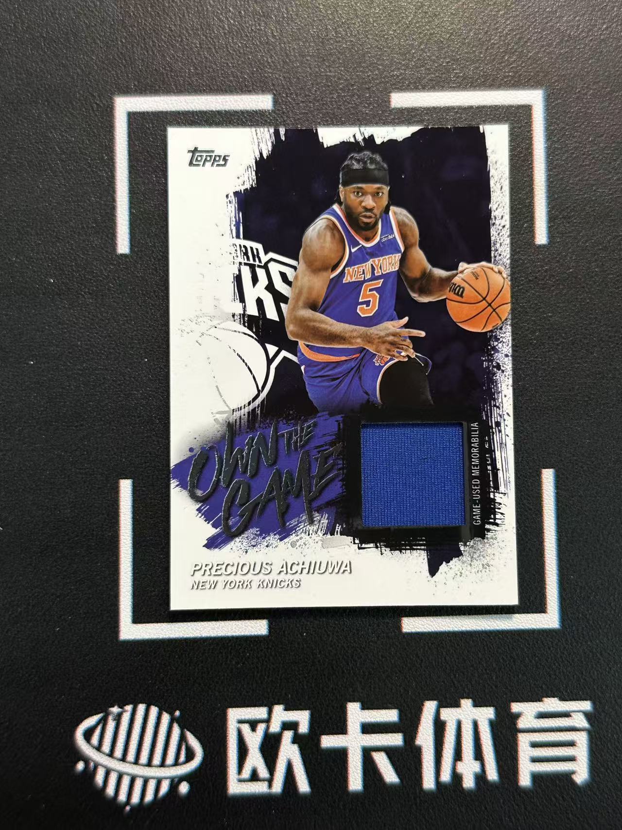 2025-26 Topps Flagship Precious Achiuwa 【欧卡体育】元年旗舰 阿丘瓦 球衣 物料 尼克斯 卡品如图(YDD)