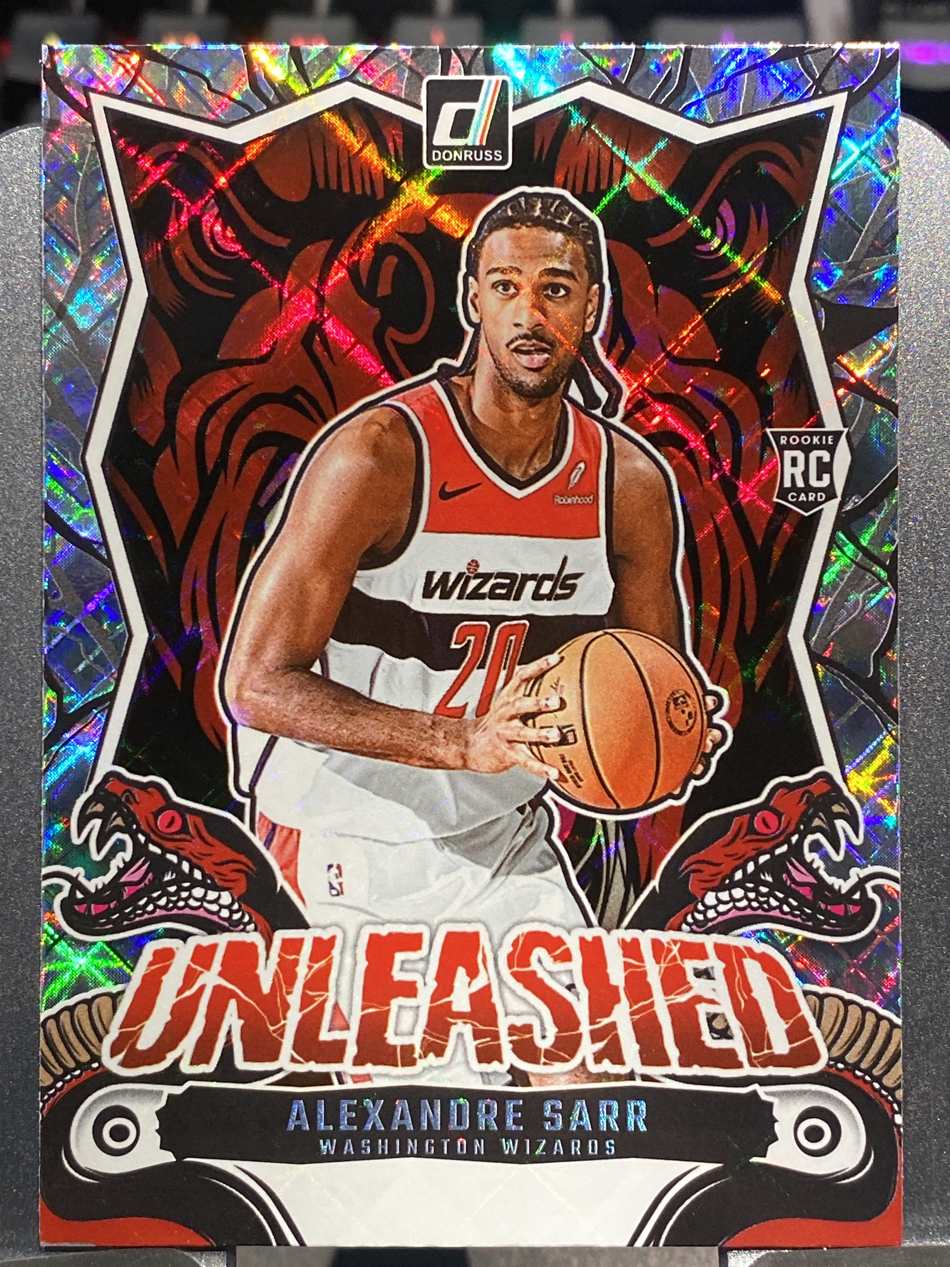 2024-25 【靓星代拍】 Donruss Alex Sarr RC 杜蕾斯 亚历山大 萨尔 新秀Rooike 奇才 钻石折 Unleashed 卡品如图 专收凑套必备 #Lx