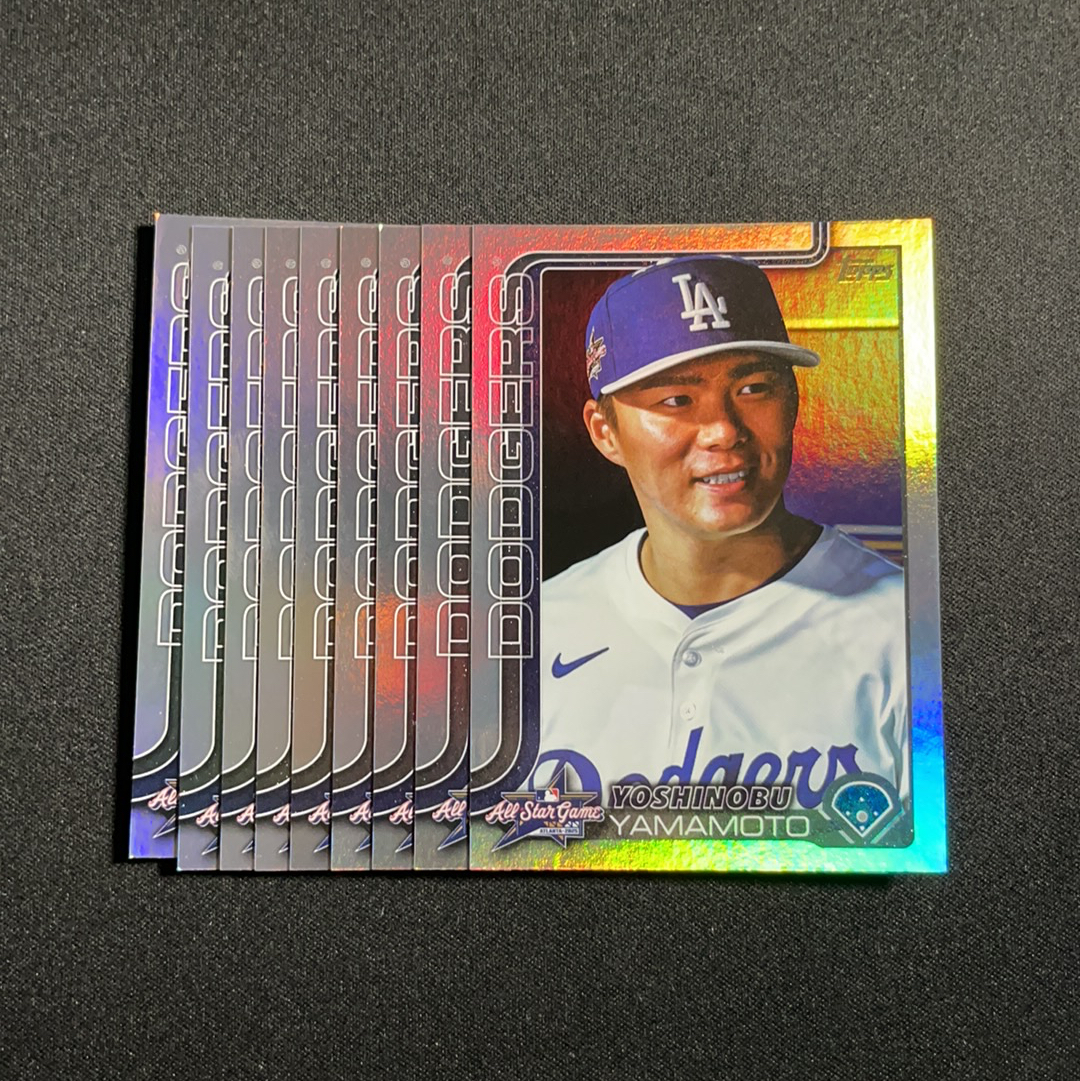 2025 Topps Update Yoshinobu Yamamoto 山本由伸 道奇 mvp 世界大赛冠军 全明星特卡 折射 9张合拍 lot不保卡品【pocky】