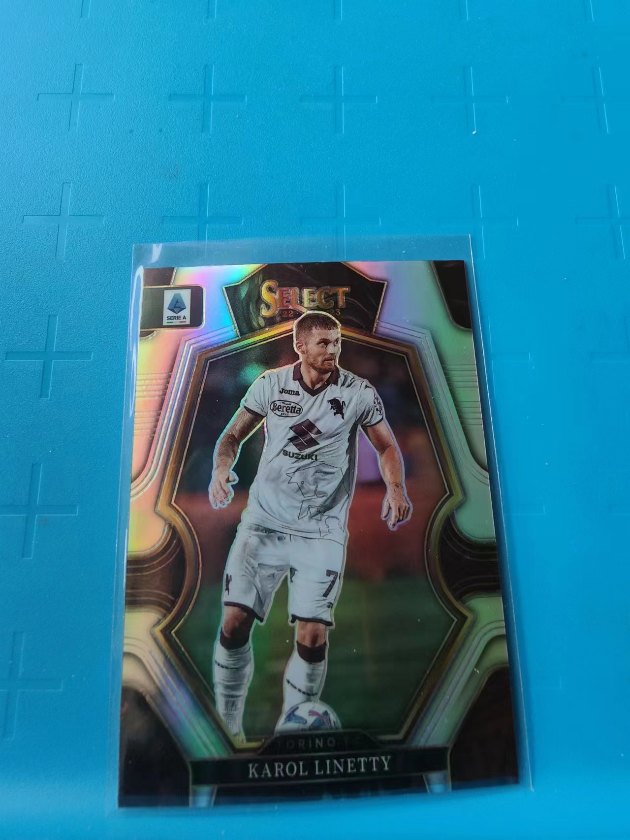 2022-23 Panini Select Karol Linetty 意甲  卡羅爾 利內蒂 波蘭 銀折 折射 卡品如圖 X014D