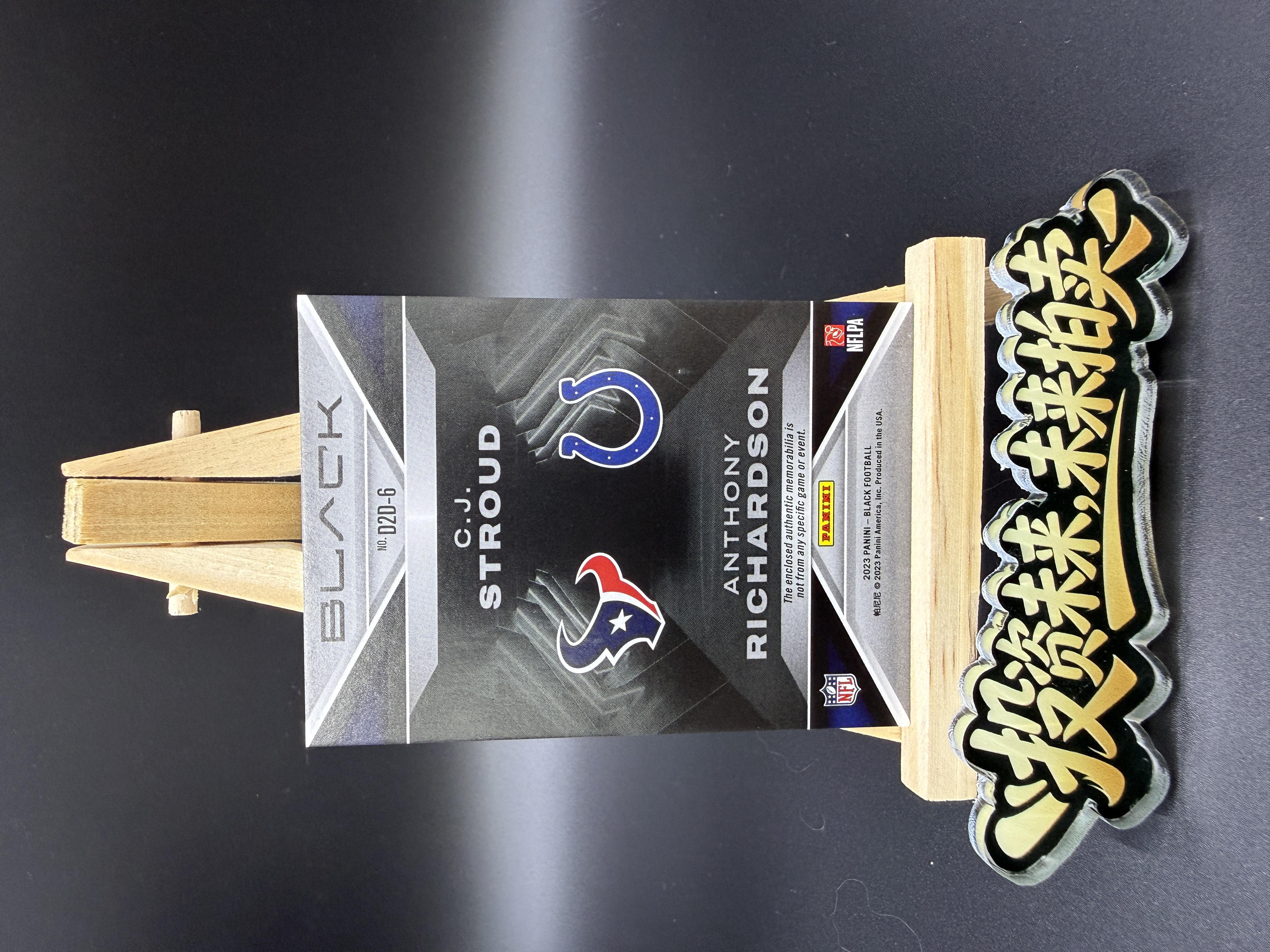 2023 Panini Black Anthony Richardson/C.J. Stroud 新秀 CJ 斯特劳德 安东尼 理查德森 休斯敦德州人 双人patch RC /50编 【未来拍卖】