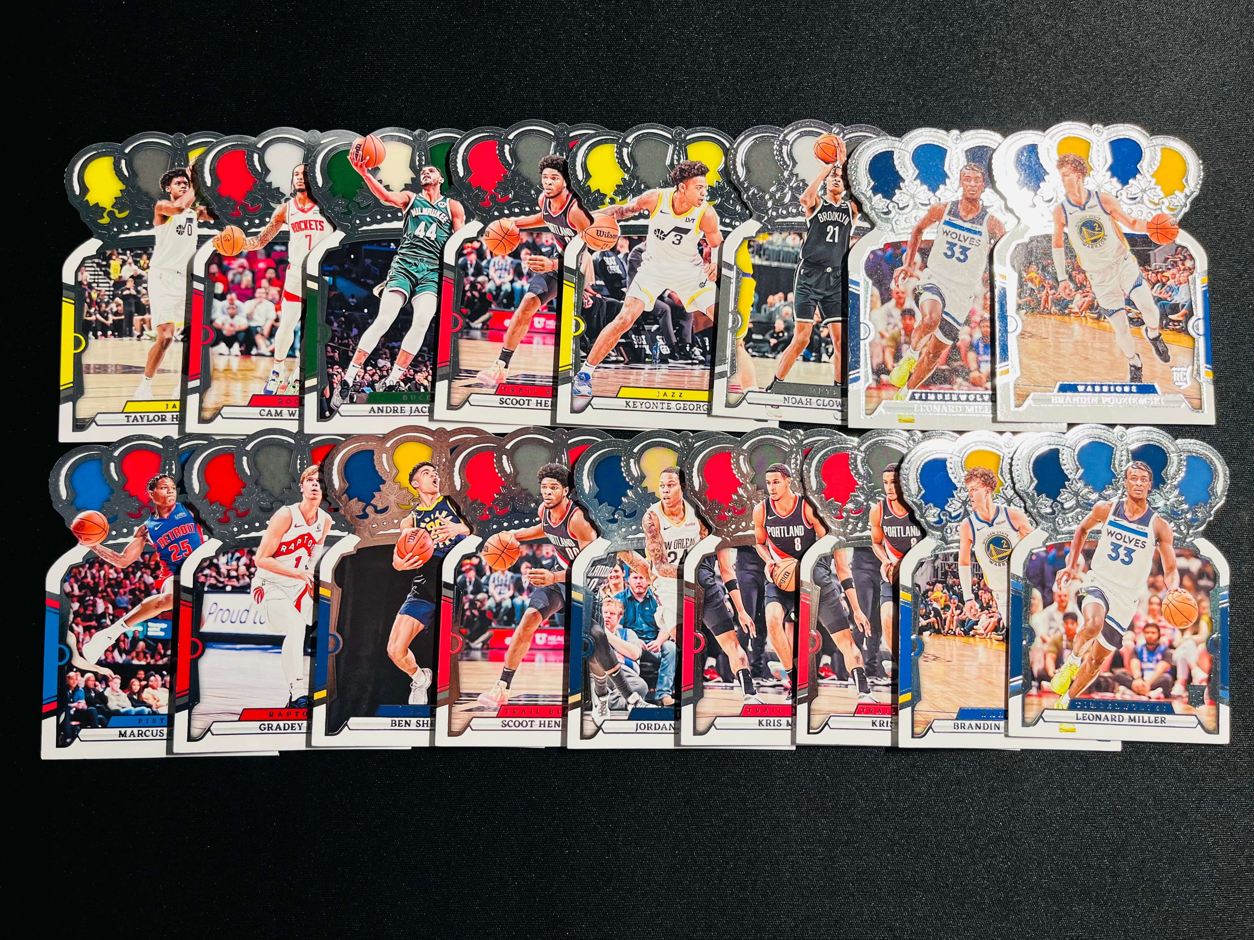 【古都代卖0手续费高额预付】2023-24 Crown Royale 皇冠 惠特摩尔 亨德森 乔治 波杰姆斯基等 新秀 Base 一图打包 品相如图 选图帅气 实卡好看 凑套收藏必备——XX