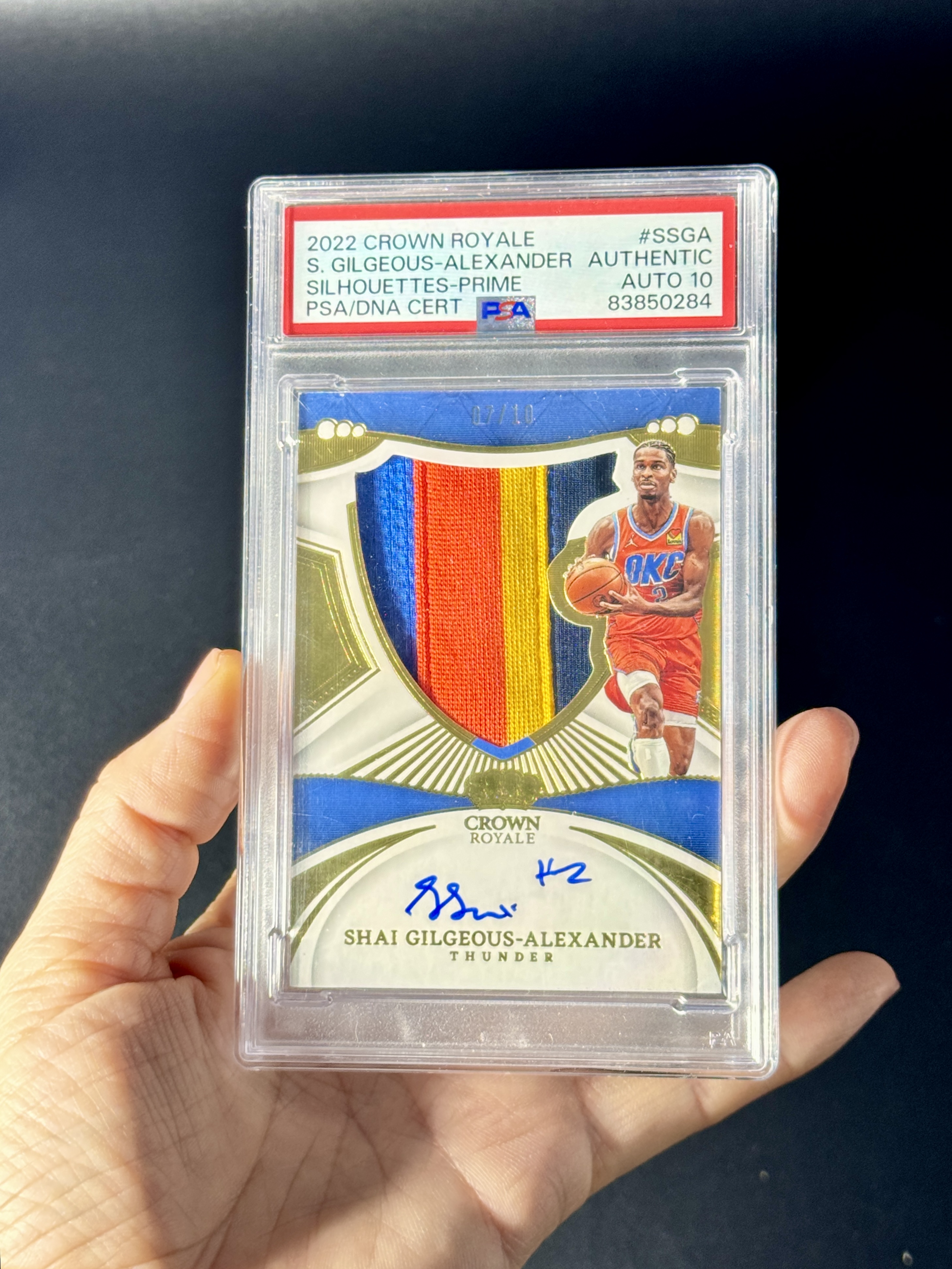 Sga Crown Rookie 【喷子拍卖】2022-23 Crown Royale Shai Gilgeous-Alexander 皇冠 雷霆 SGA 亚历山大 剪影 ...