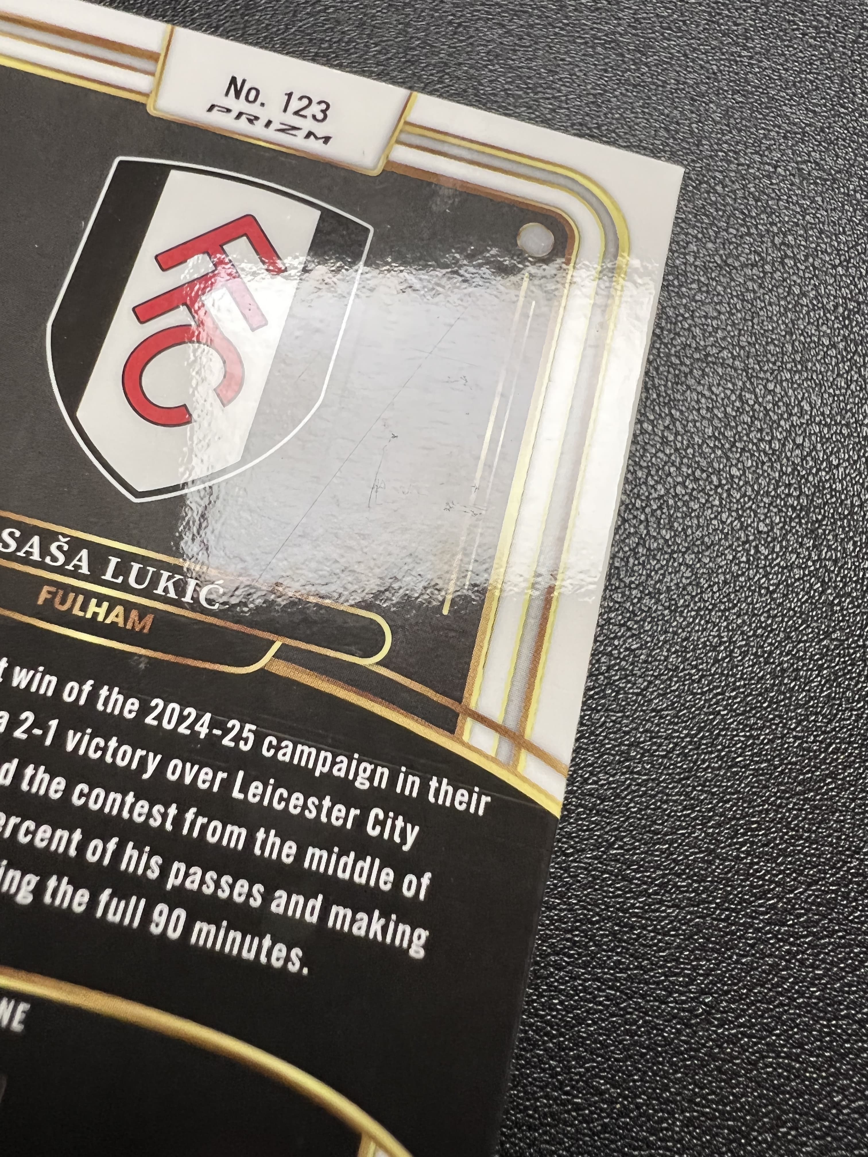 2024-25 Panini Select Sasa Lukic 【星佑代卖】SE 英超 富勒姆 萨沙 卢基奇 粉折 14/99编 微瑕如图 二级 收藏必备 alan