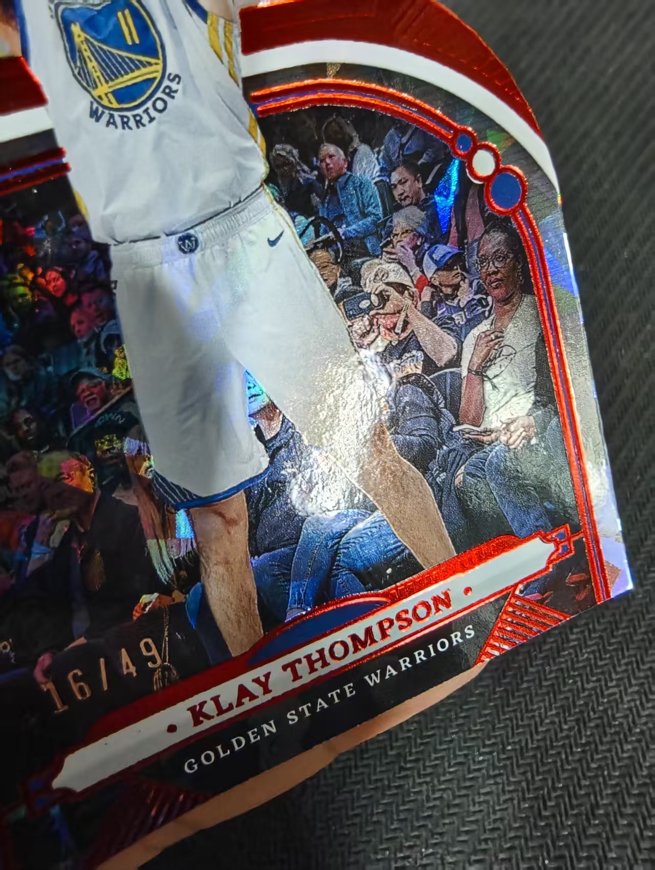 【汽水拍卖】2022-23 Panini Crown Royale 皇冠 勇士 Klay Thompson 克莱汤普森 红碎冰 49编 轻印