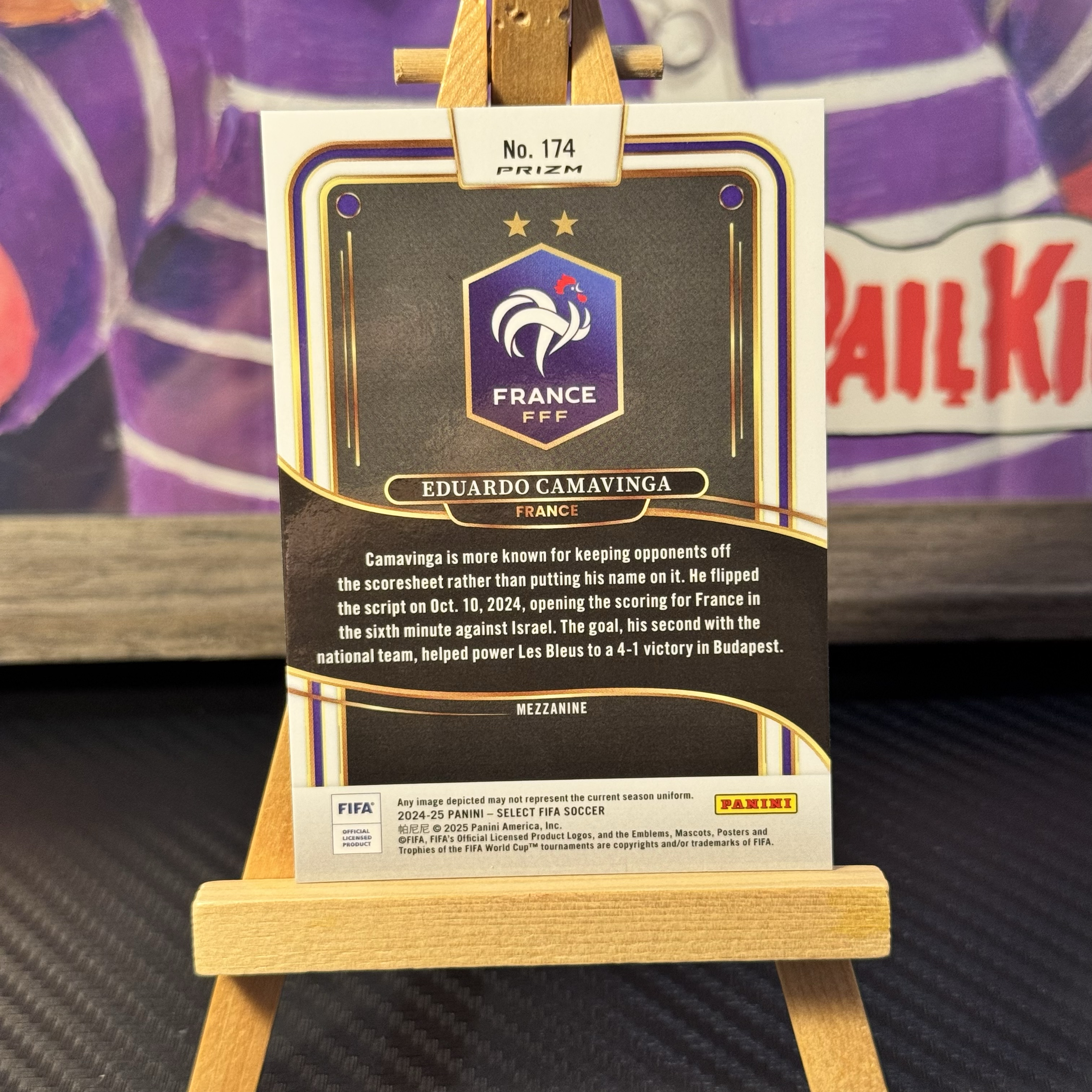 2024-25 PANINI SELECT EDUARDO CAMAVINGA 爱德华多 卡马温加 SE 二级 斑马折 大比例 皇马 法国 足球 专收必备 卡品如图