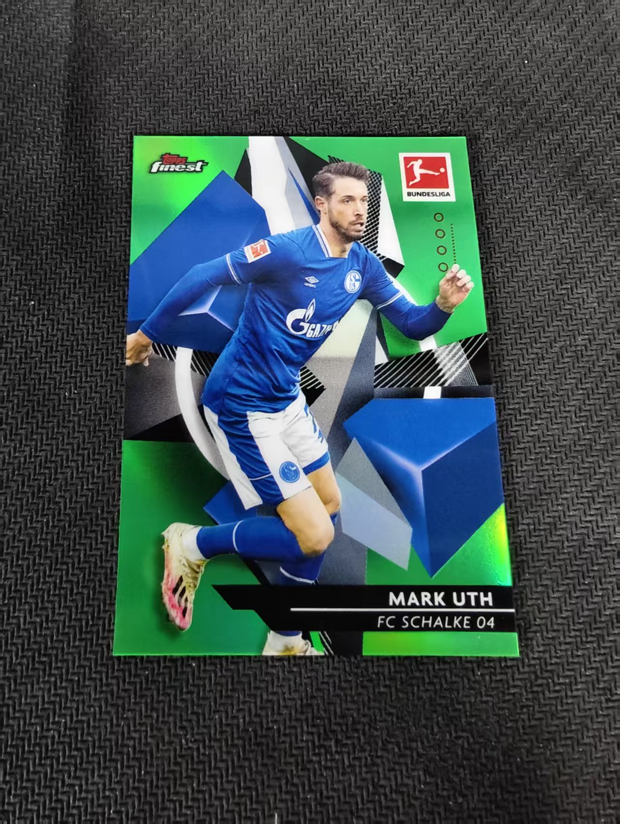 【可合并,不累计】2021 Topps Finest Mark Uth 德甲Finest 沙尔克04 马克 乌特 绿折 99编 瑕疵如图