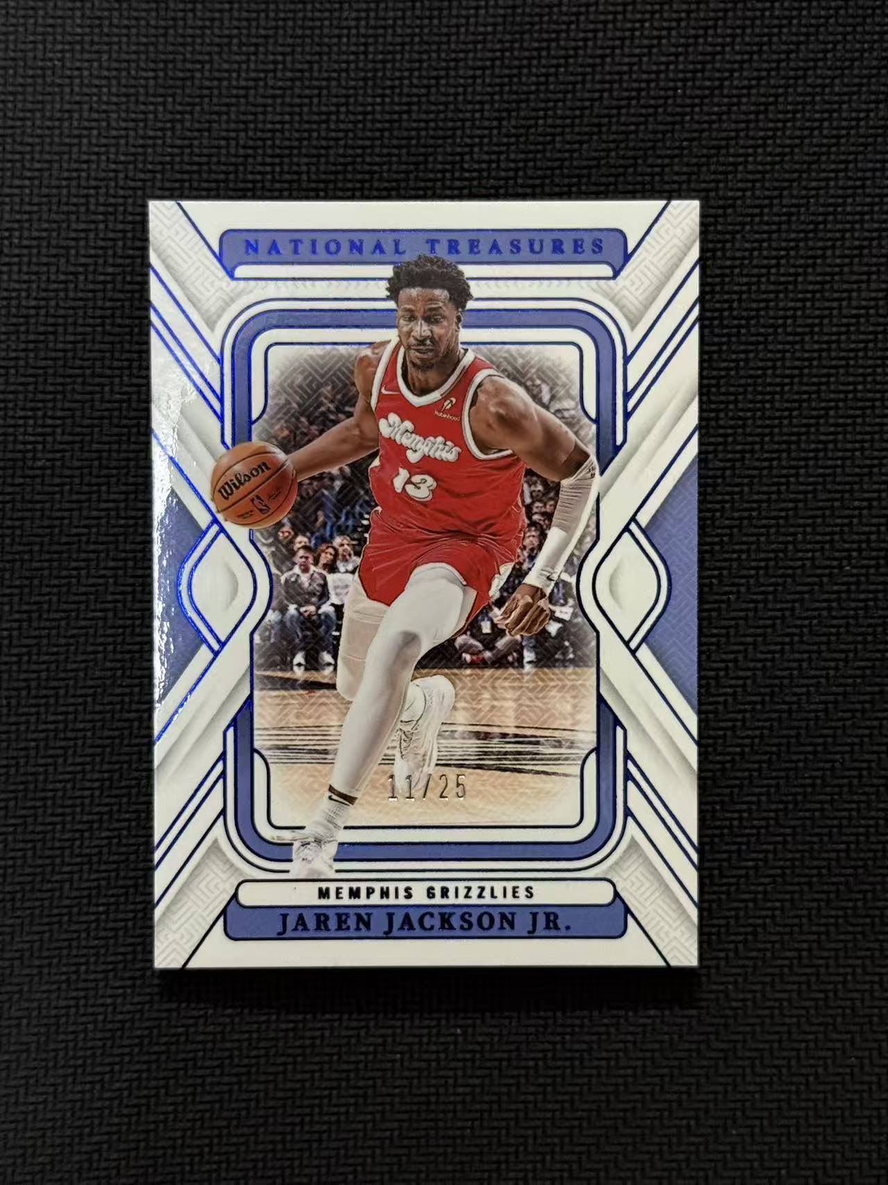 2024-25 Panini National Treasures Jaren Jackson Jr. 灰熊 国宝 小贾伦 杰克逊 11/25编 Base 蓝平行 卡品如图 老公DR