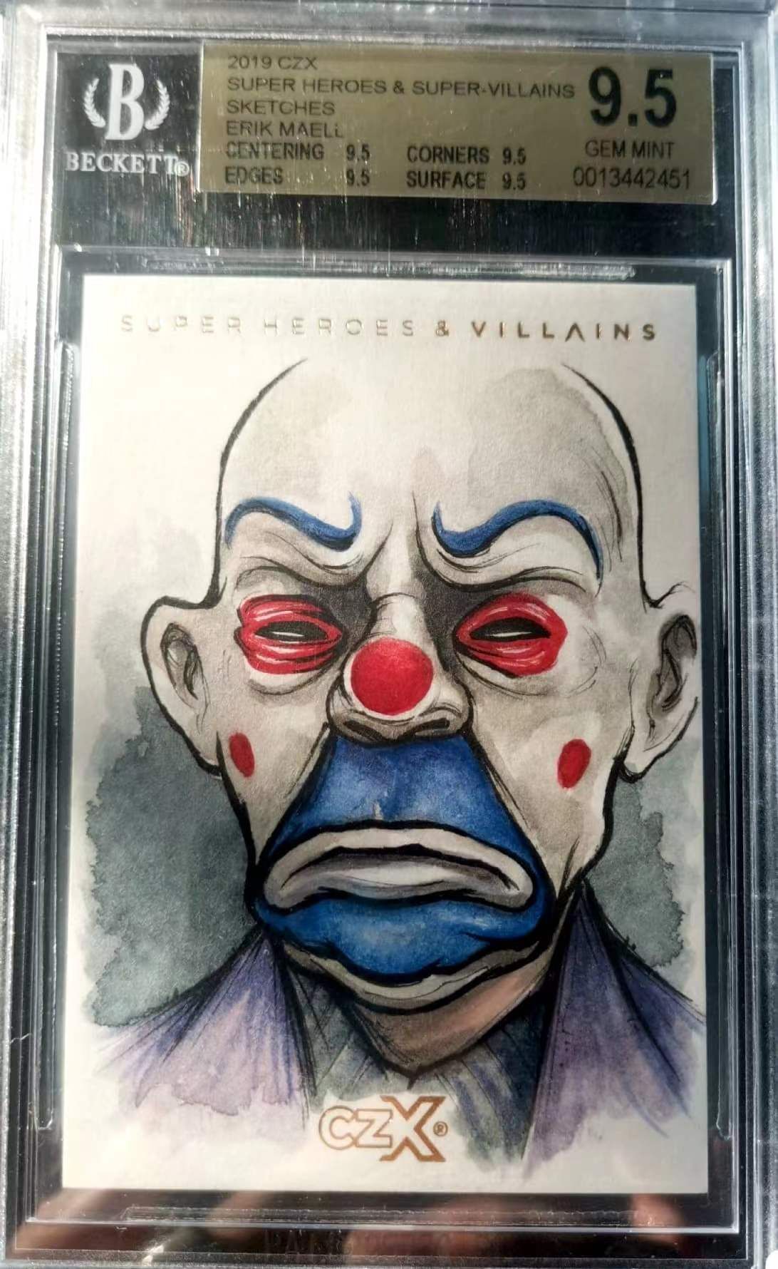 2019 DC Universe Cryptozoic Joker Anonymous dc 手绘czx系列小丑，蝙蝠侠宿敌bgs金标蝙蝠侠