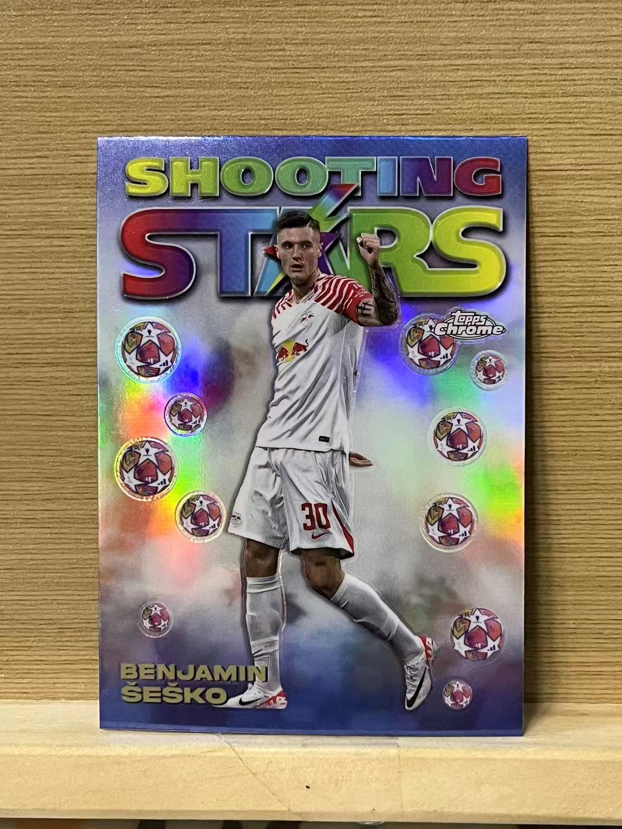 2024 Topps Chrome benjamin sesko 塞斯科 莱比锡红牛 特卡 欧冠 银折 实卡精美 收藏必备 A36