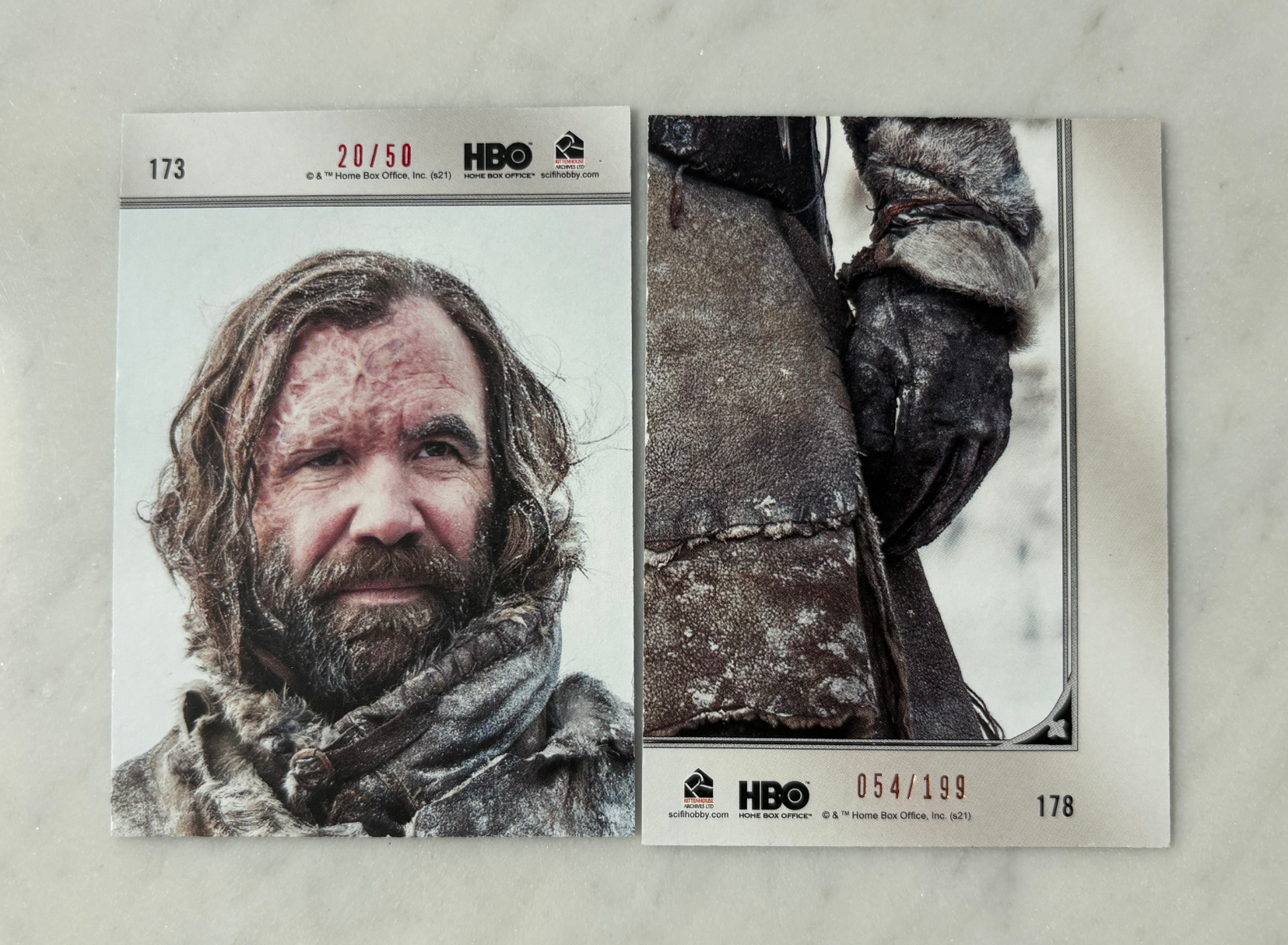 2021 Other Game of Thrones Rory McCann HBO 权游 权利的游戏 权力的游戏 冰与火之歌 猎狗 麦肯 拼图卡 /50 /199 红折 低编难得 凑套必备