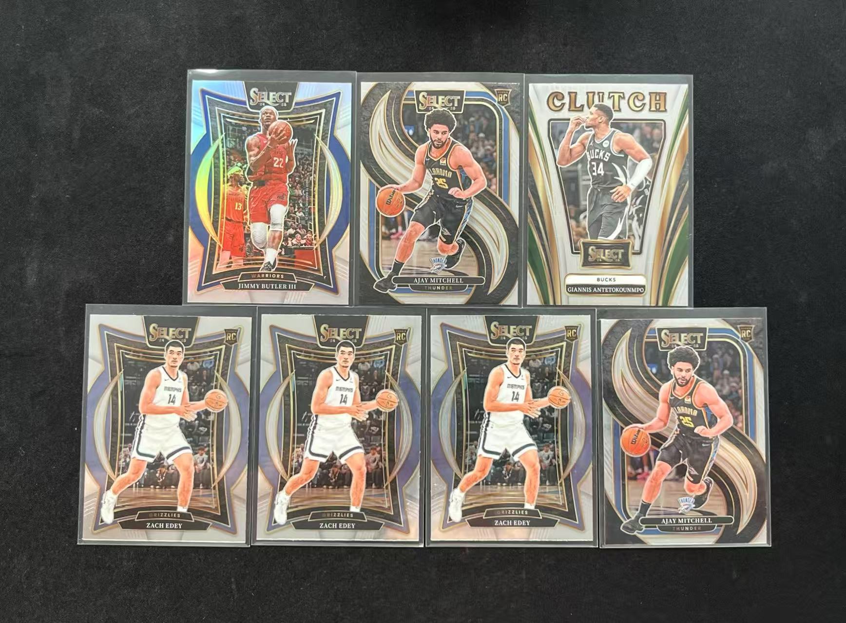 【长安代卖 截标预付80%】2024-25 Panini Select 吉米巴特勒 字母哥 新秀RC 阿杰米切尔 扎克伊迪 等 新秀好人lot ...