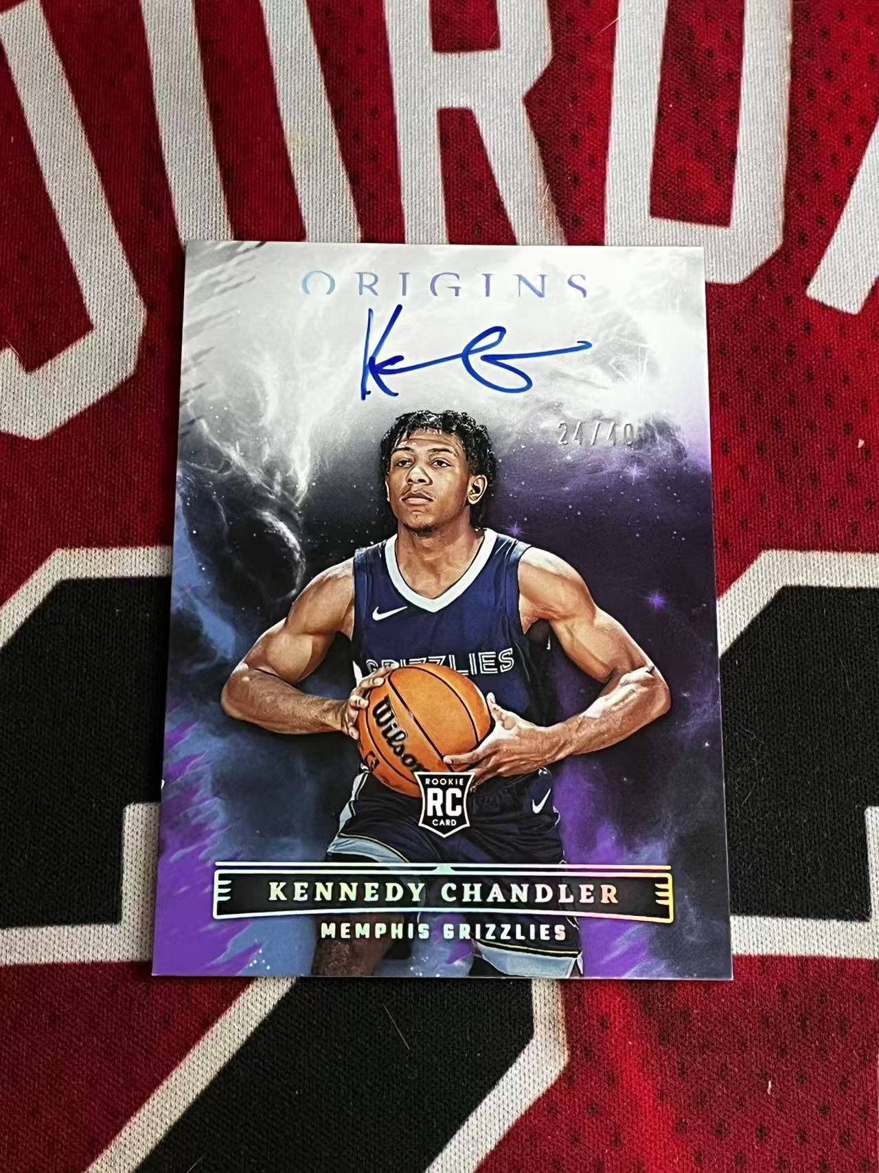 【接寄拍费率低至5%含卡淘手续费】2022-23 PANINI ORIGINS 起源系列 灰熊 新秀RC 肯尼迪钱德勒 40编 签字卡 卡签 紫平行 专收凑套必备【烂臭嘴拍卖】