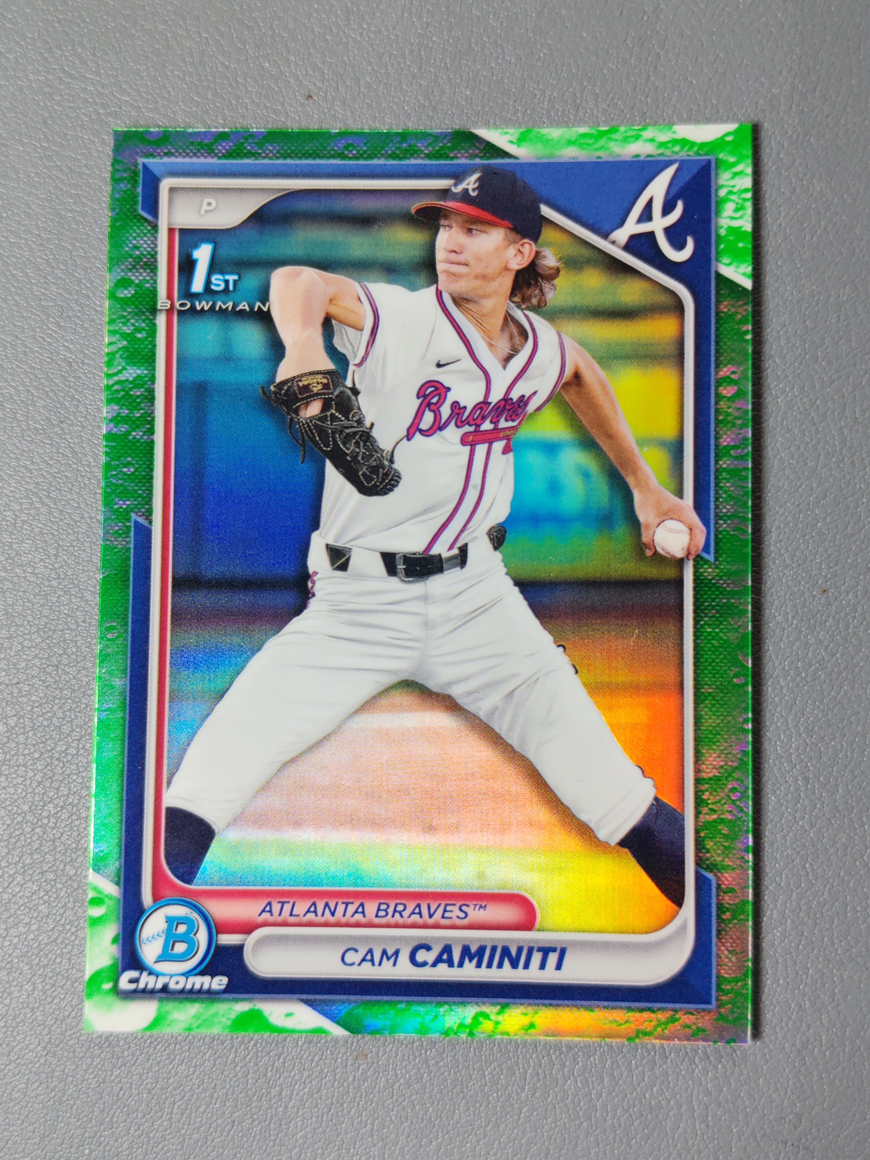 2024 Topps Bowman Cam Caminiti RC 1st Chrome 绿折!