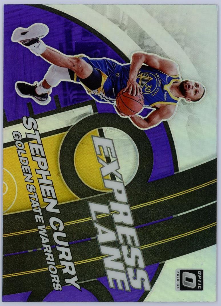 2021-22 Panini Optic Stephen Curry 斯蒂芬库里 express lane 快车道 特卡 紫折 折射 勇士 小学生 历史三分王 卡品如图 0KM4/11.9