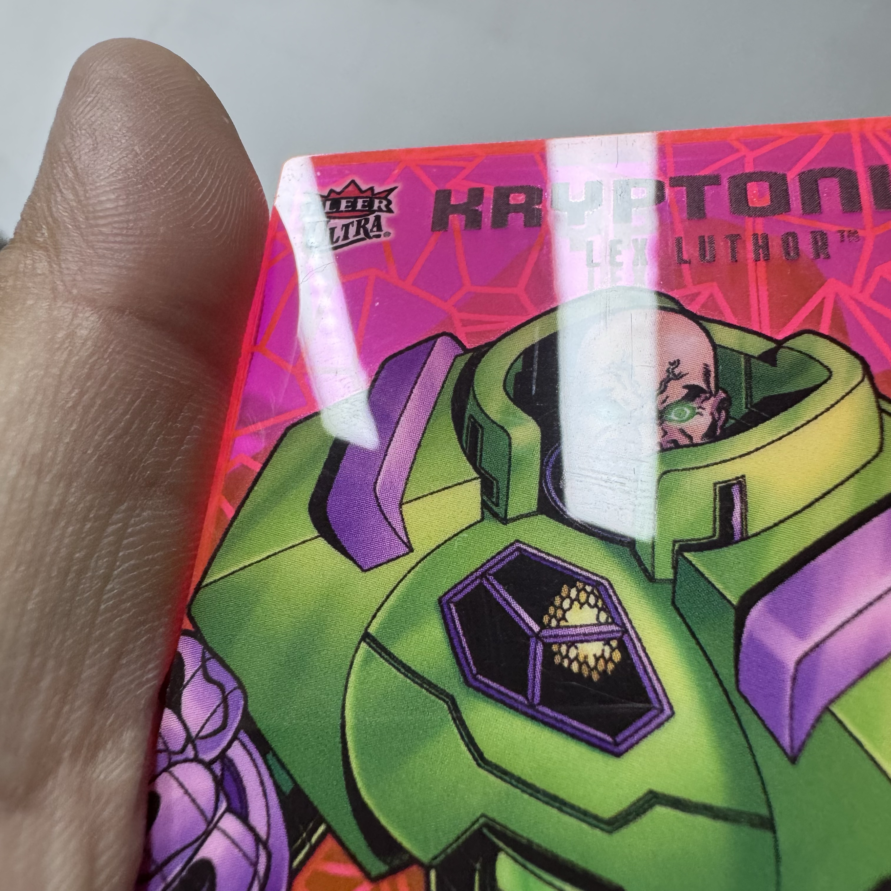 2025 Fleer Superman Ultra 【十三笔】DC 超人 Kryptonite（氪石）透明亚克力特卡 莱克斯·卢瑟 Lex ...