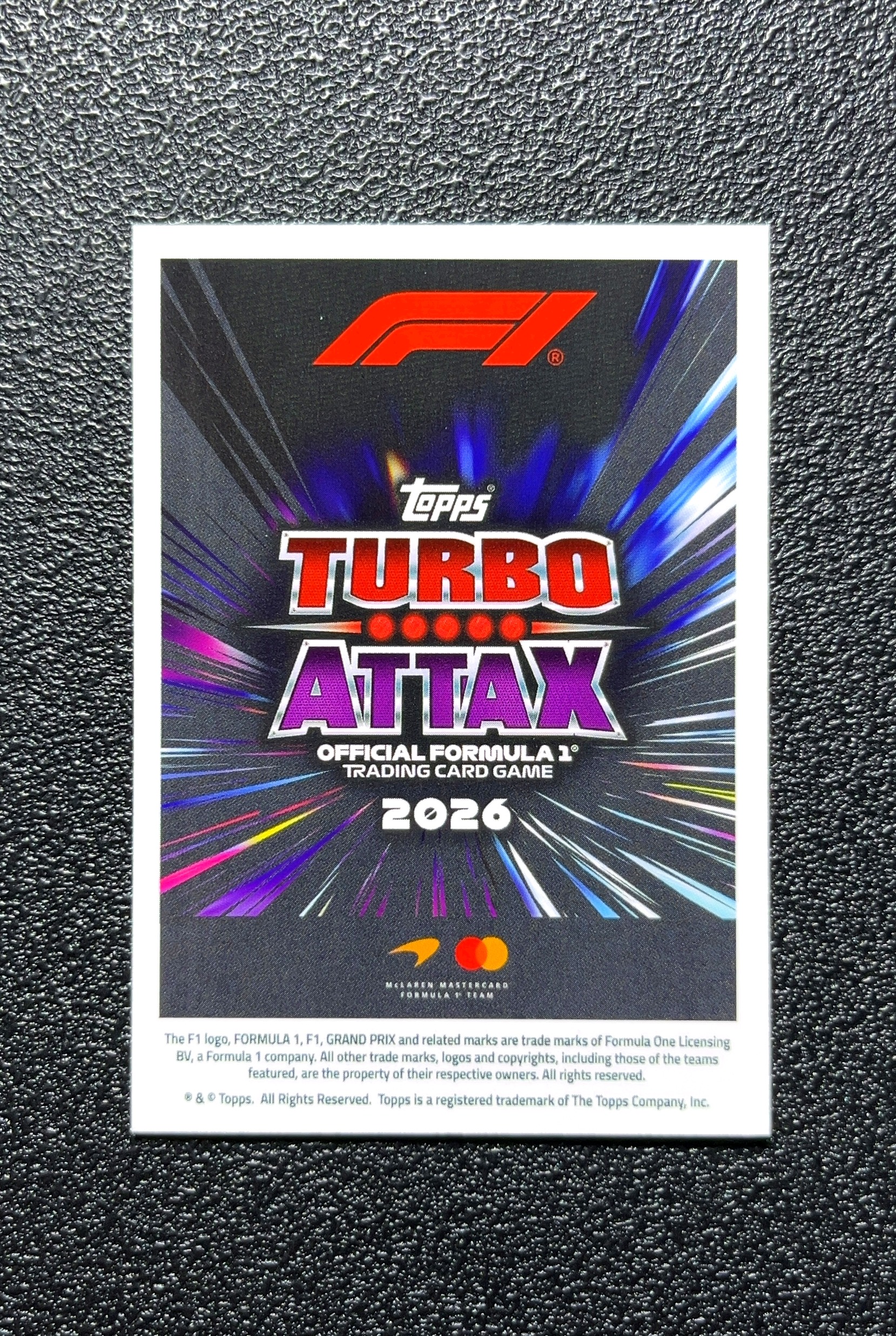 【小白1%代卖】2026 Topps Turbo Attack Turbo Attack Legacy 传奇 Lando Norris 兰多·诺里斯 卡品如图 高价值 #Z28 0809