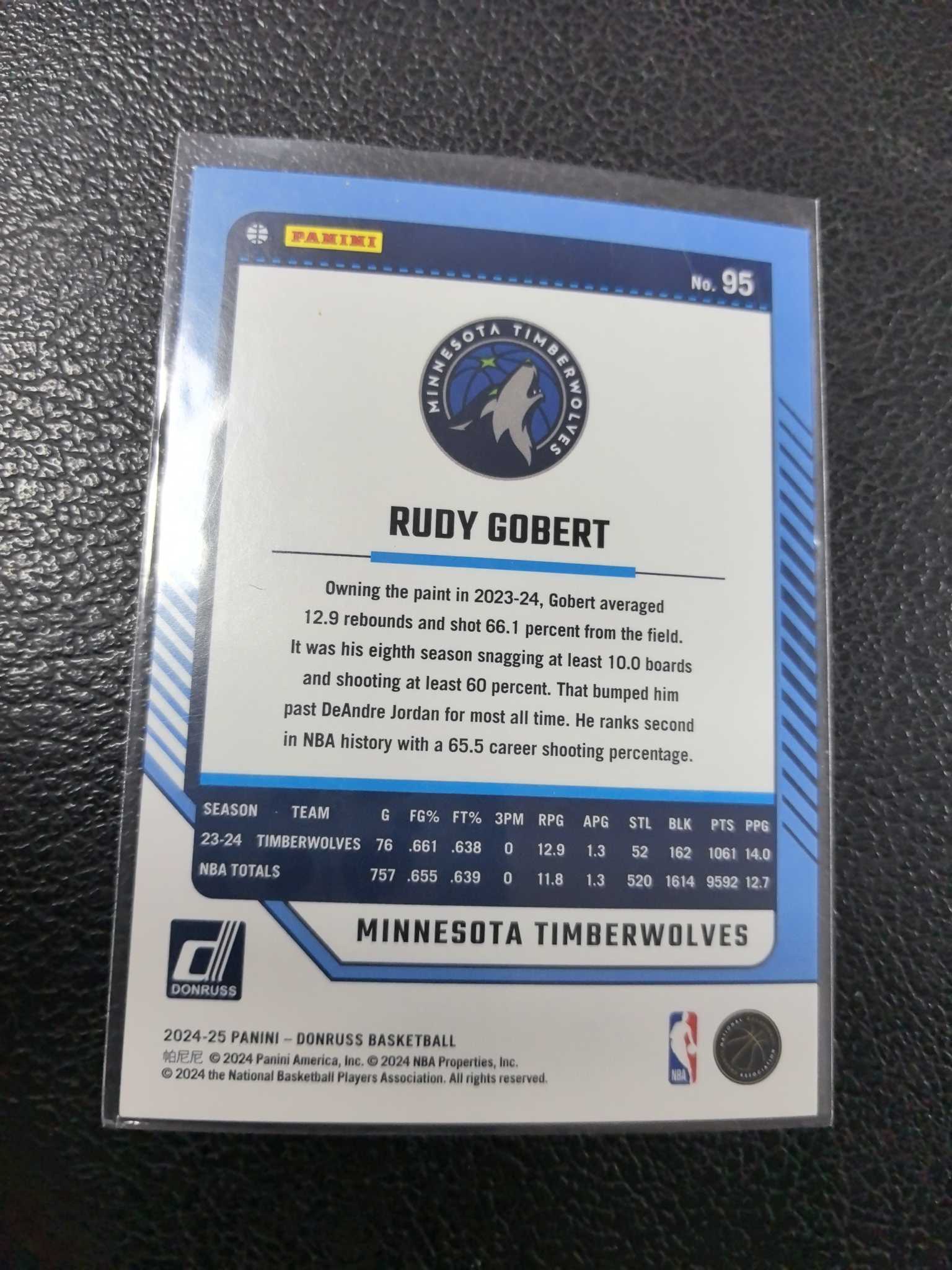 2023-24 戈贝尔 149编 森林狼 银折 佛光折 折射 11-5