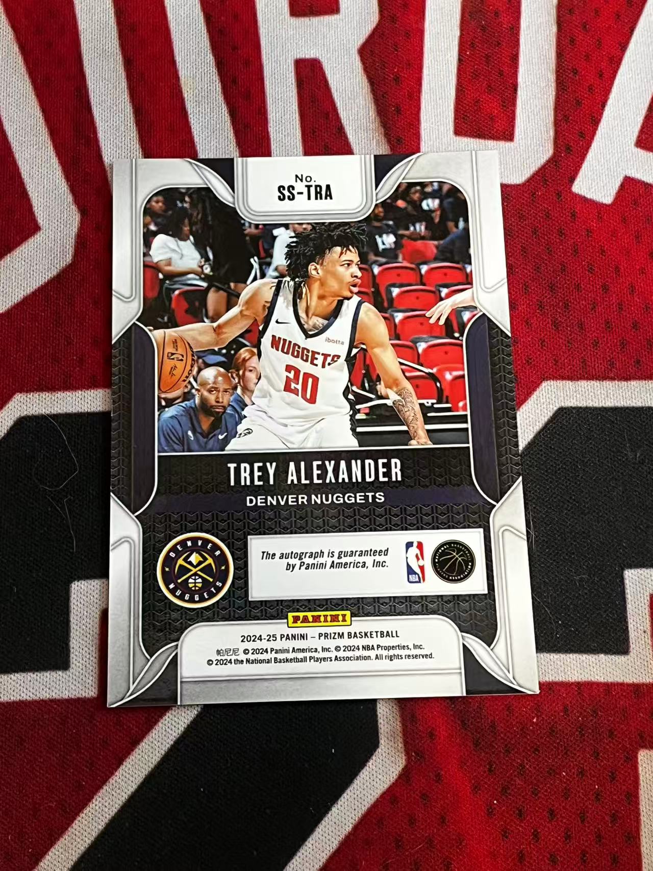 【接寄拍费率低至5%含卡淘手续费】2024-25 PANINI PRIZM PZ 掘金 新秀RC 特雷亚历山大 签字卡 正新秀SS签字卡 专收凑套必备【烂臭嘴拍卖】