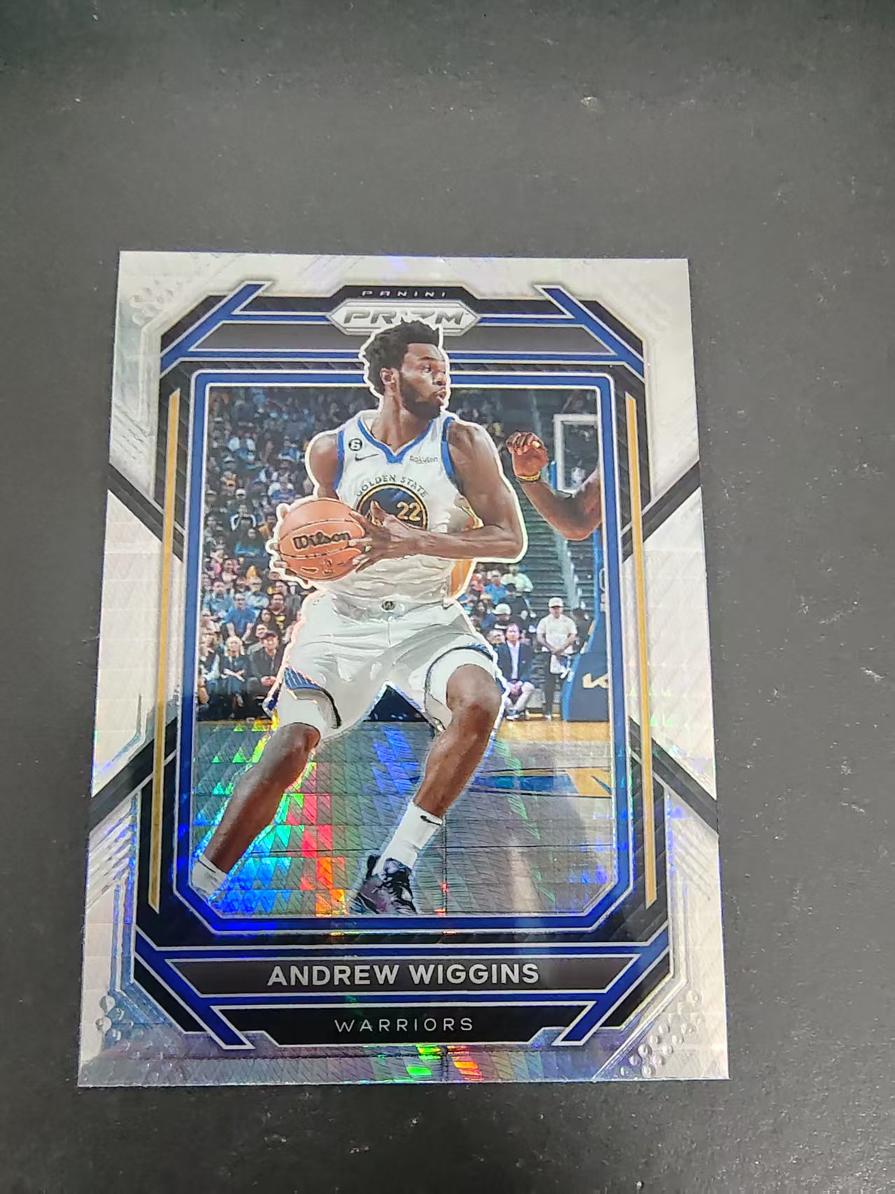 【可合并,不累计】2022-23 Panini Prizm Andrew Wiggins 安德鲁 威金斯 勇士 PZ Hyper折 划痕 边角瑕疵 #114
