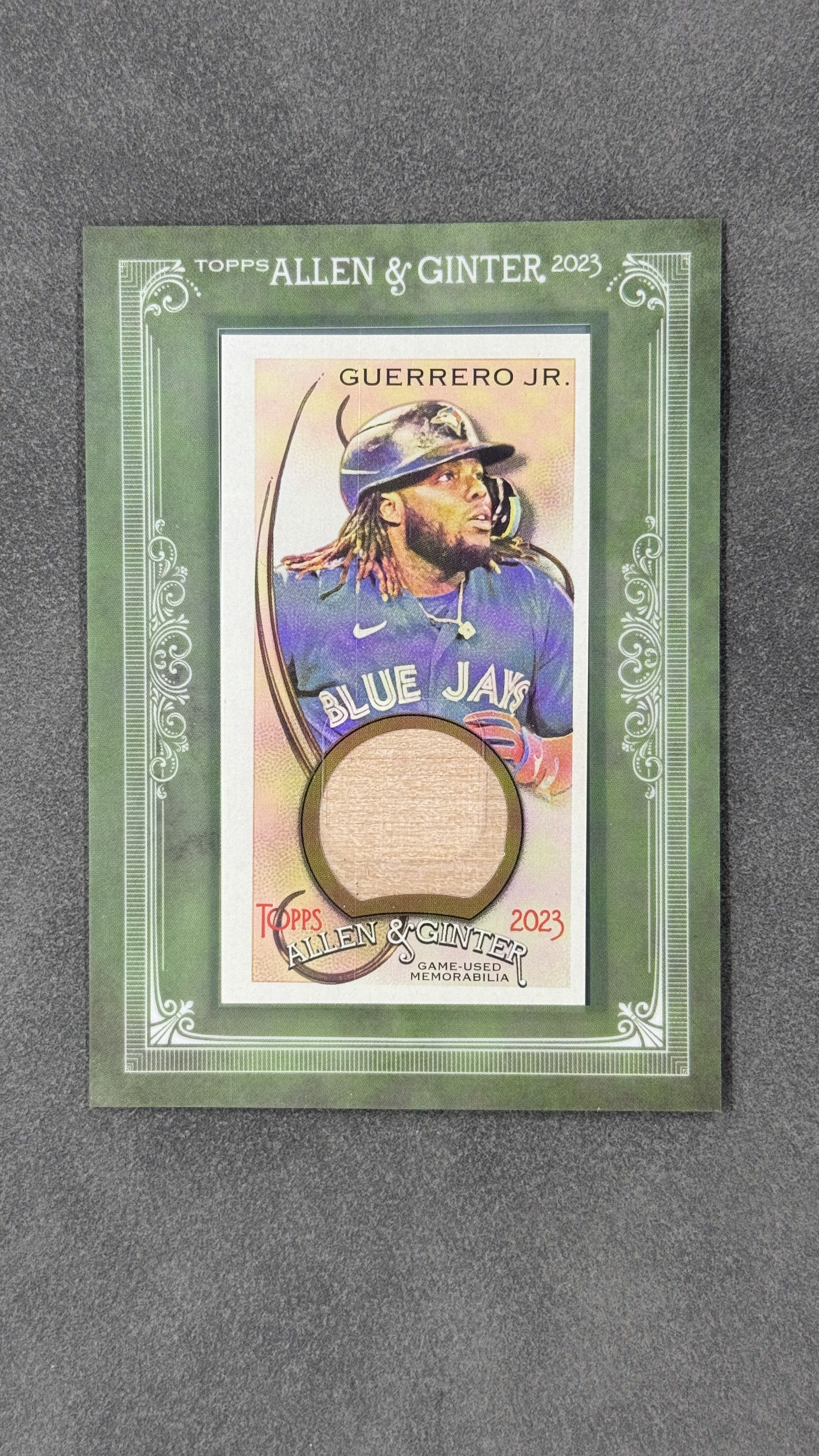 2023 Topps Allen & Ginter Vladimir Guerrero Jr. 蓝鸟队 弗拉基米尔・格雷罗二世 联盟超巨 季后赛最强打击 game-used 球棒切割 #MFR-VGJ