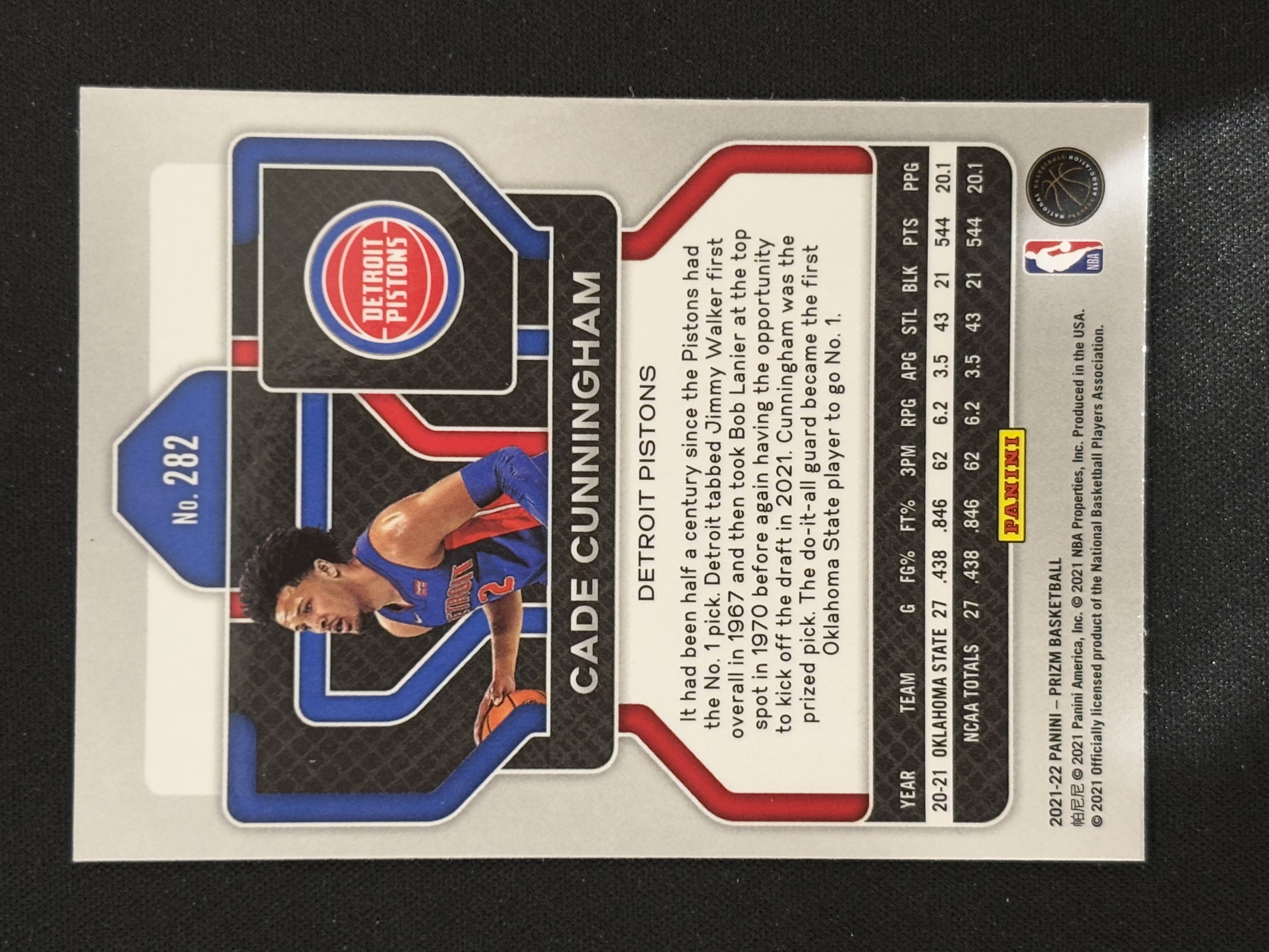 2021-22 Panini Prizm Cade Cunningham RC 凯德 康宁汉姆 CC 新秀 Base 卡品如图 - dasha