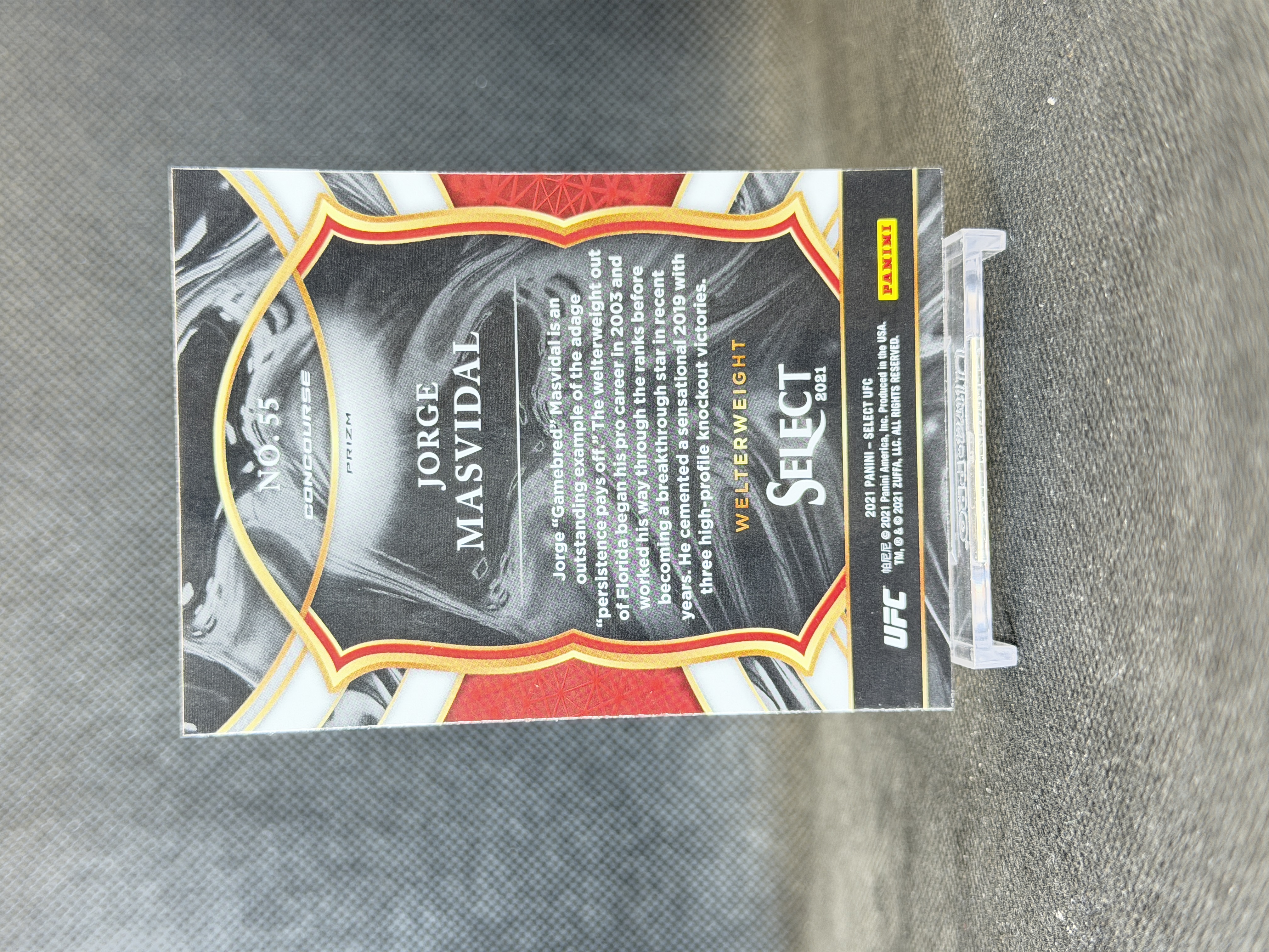 2021 Panini Select Jorge Masvidal 豪尔赫·马斯威达尔 银折