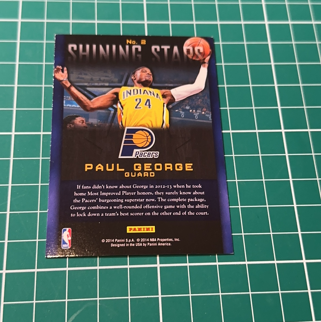 2014-15 Panini Americana Paul George S.p.a. 保罗乔治 泡椒 聚光灯特卡 闪卡 特卡 精美选图 多年老卡 绝版卡 稀有大比例