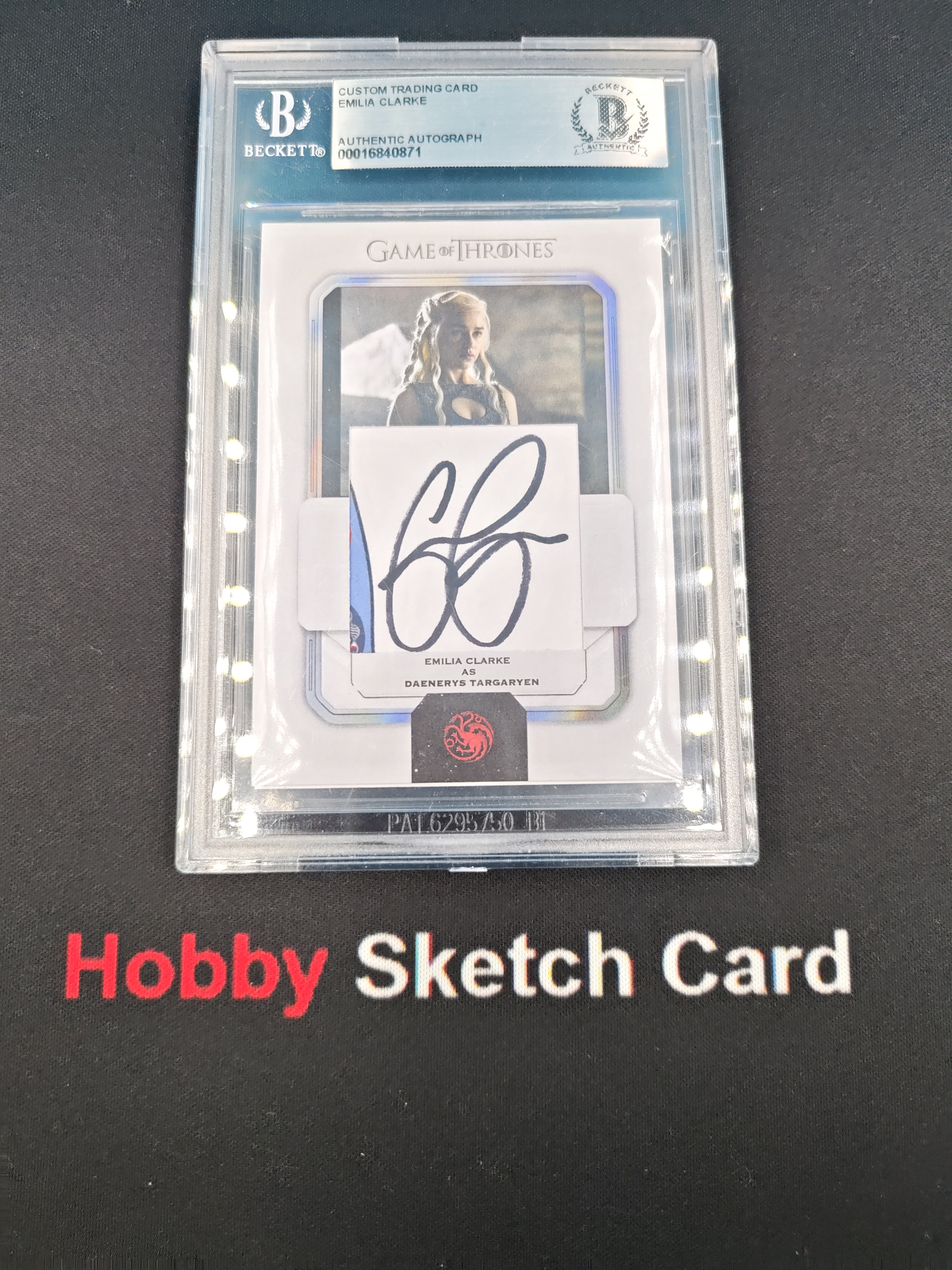 Game of Thrones 权利 权游 权力的游戏 冰与火之歌 权游 签字卡 BGS鉴真评级 龙妈 签字 丹妮莉丝 坦格利安 艾米莉 克拉克 签字 权利 签字 权游 签字 演员亲签切割 选图精美