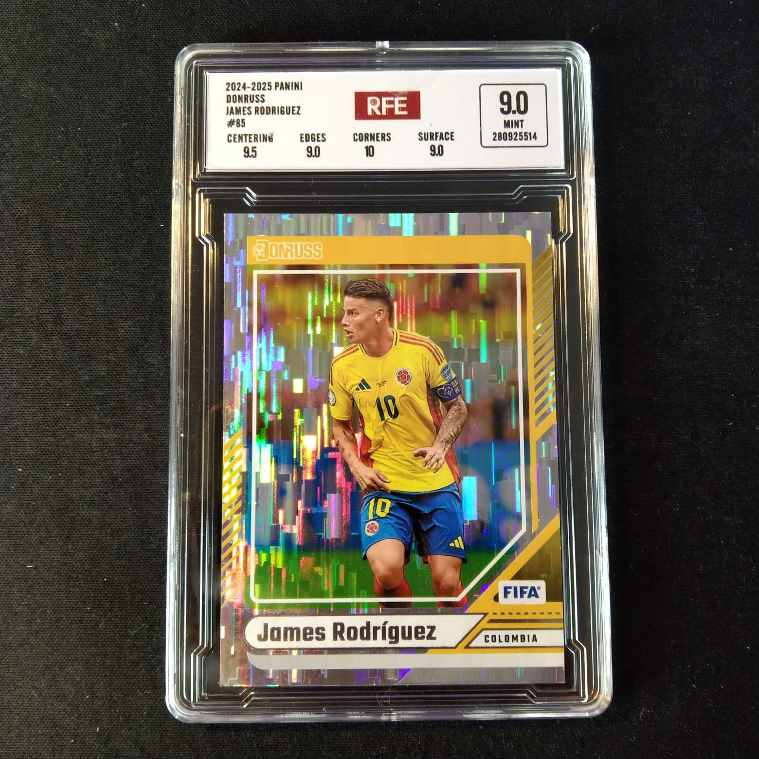 2024-25 Panini Donruss J 罗德里格斯 评级卡 哥伦比亚 折射 实卡精美稀有 品质保障 投资收藏必备 生日礼物 【KUROKO】