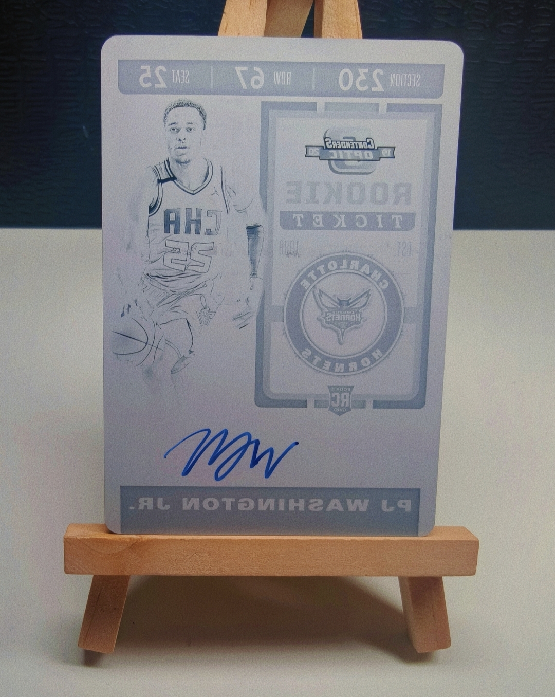 2019-20 Panini Contenders PJ Washington Jr. RC PJ 华盛顿 1/1 rc 球票签 铁板签 浓眉 欧文 独行侠大腿 卡品如图 可评 psa bgs