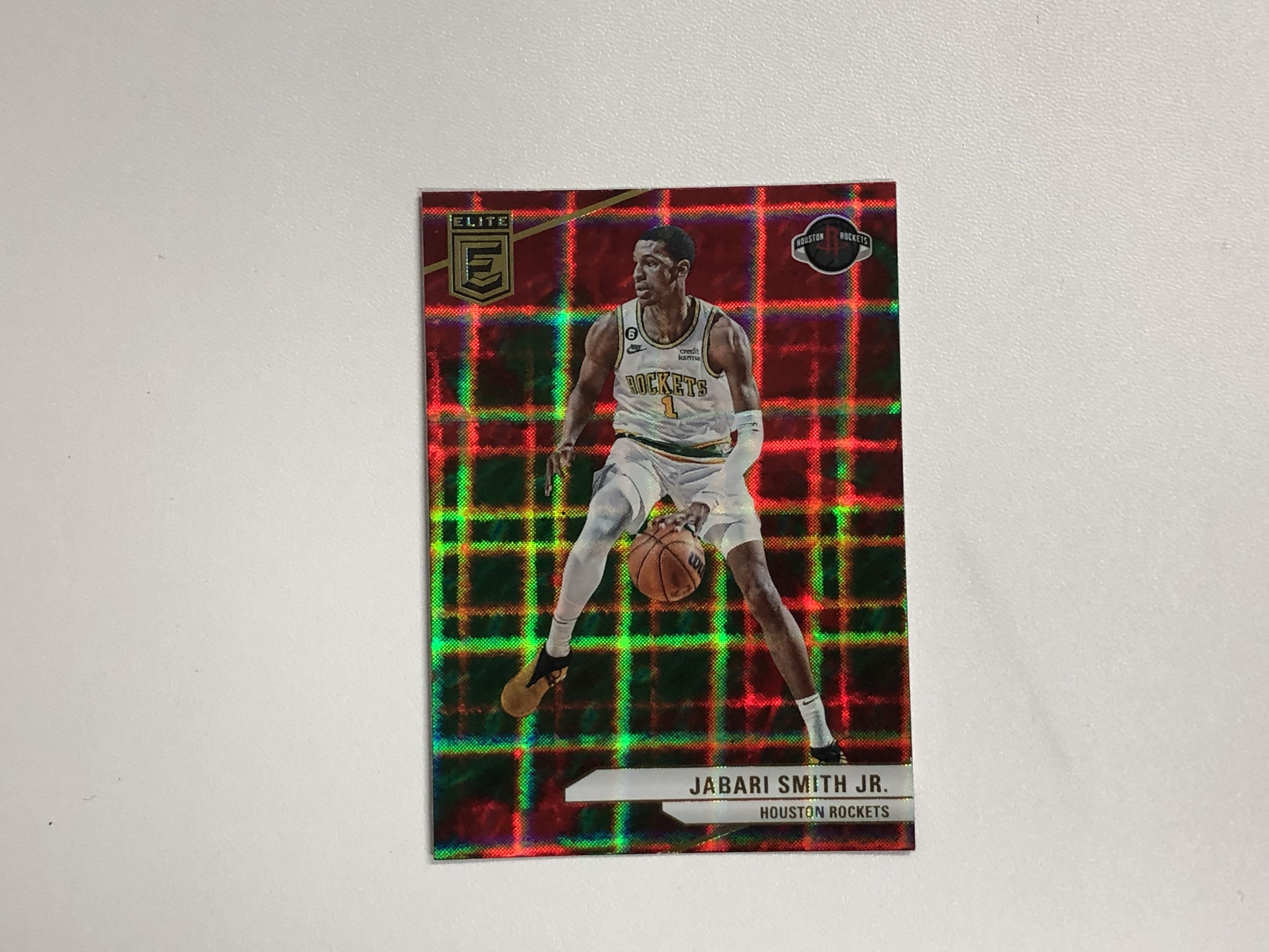 【天秤座拍卖大比例预付】2023-24 Donruss 杜蕾斯 Elite 精英 火箭 Jabari Smith 贾巴里 史密斯 光栅折 折射 收藏必备※Sun