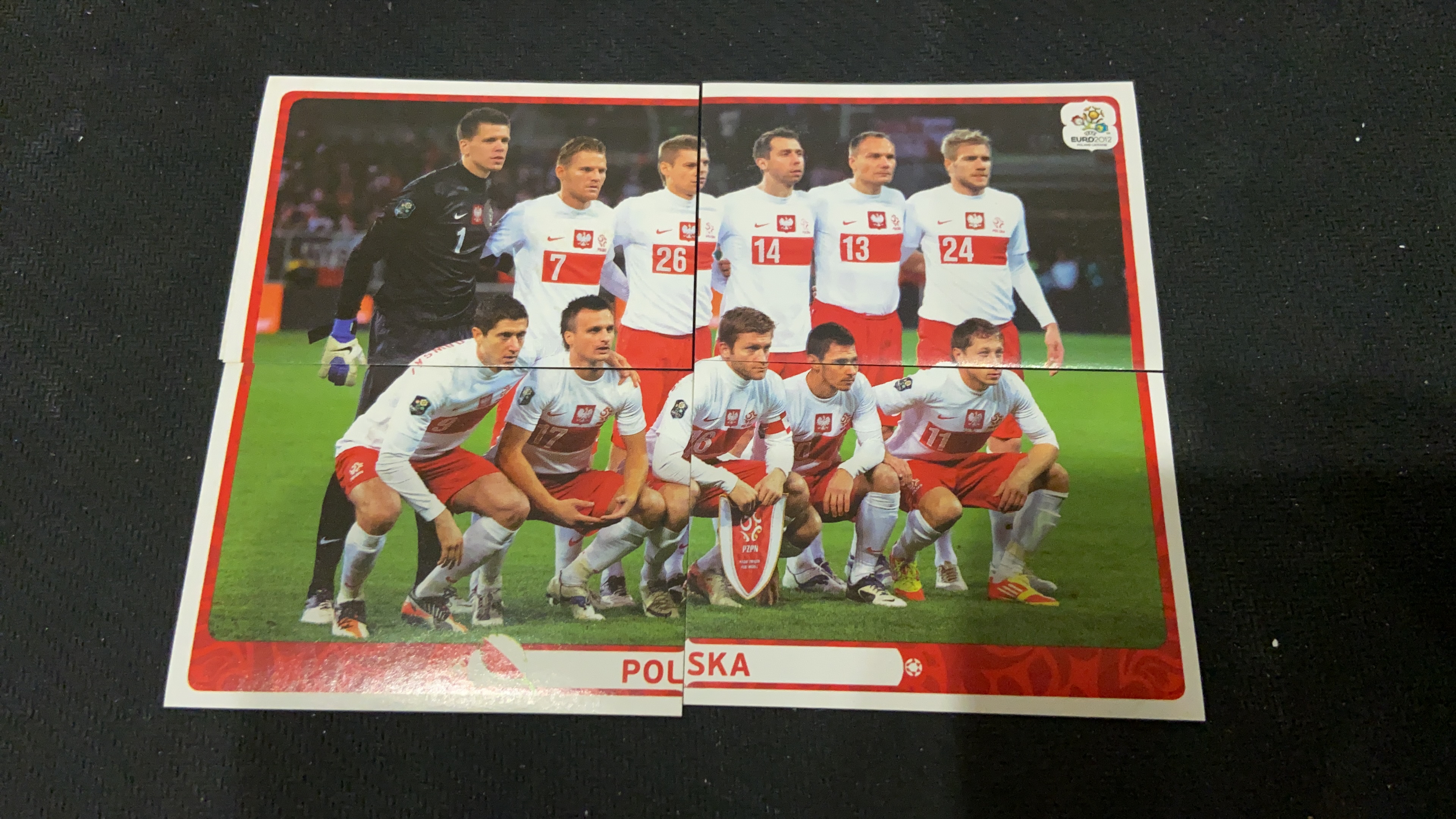 2012 Panini Euro 欧洲杯 贴纸 【不累计】 波兰 全家福 新秀 莱万多夫斯基 皮什切克 凑套