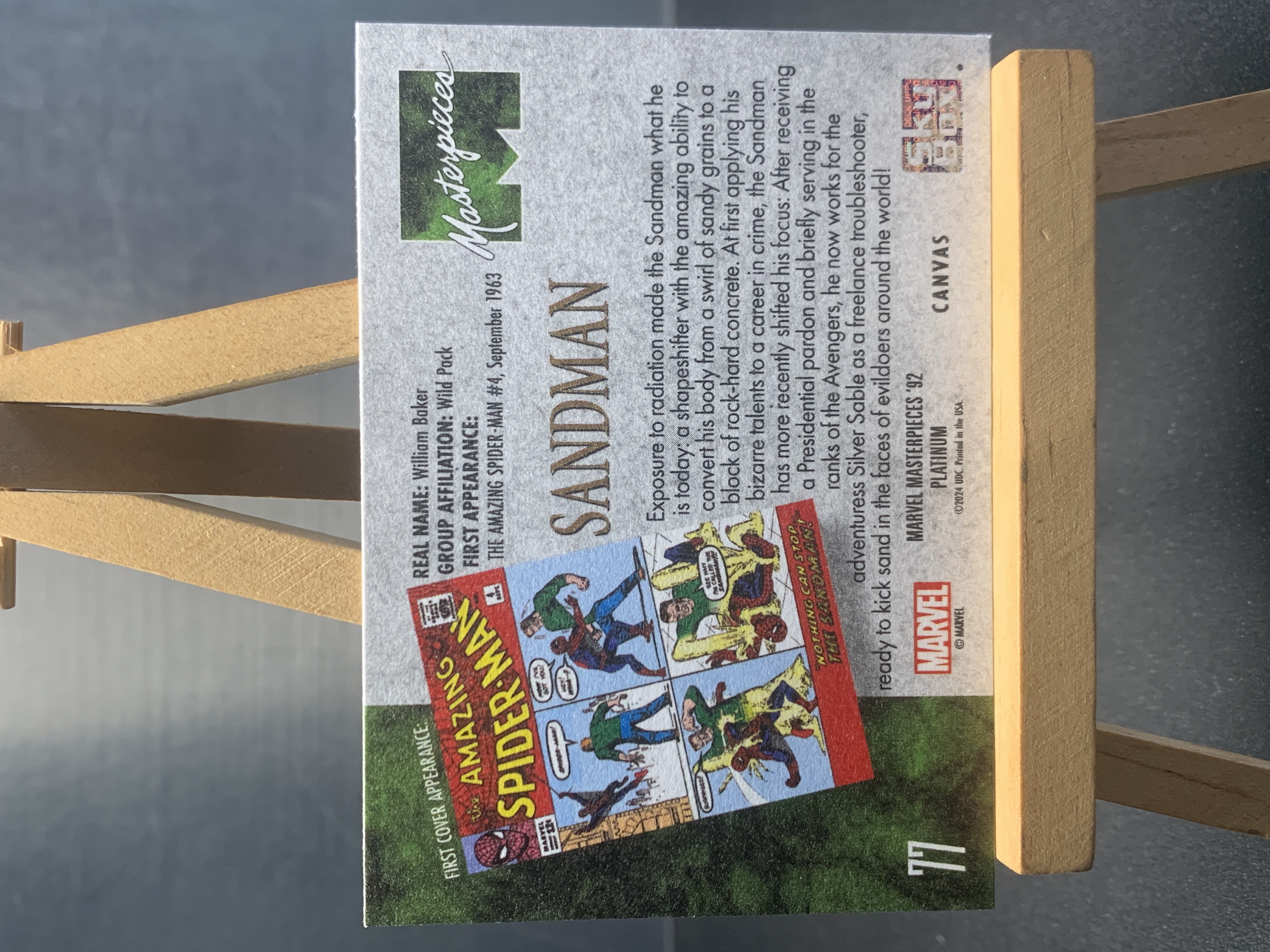 (K1)2024 SKYBOX Marvel 漫威 油画 沙人 实卡好看 收藏凑套必备 卡品如图 !!!