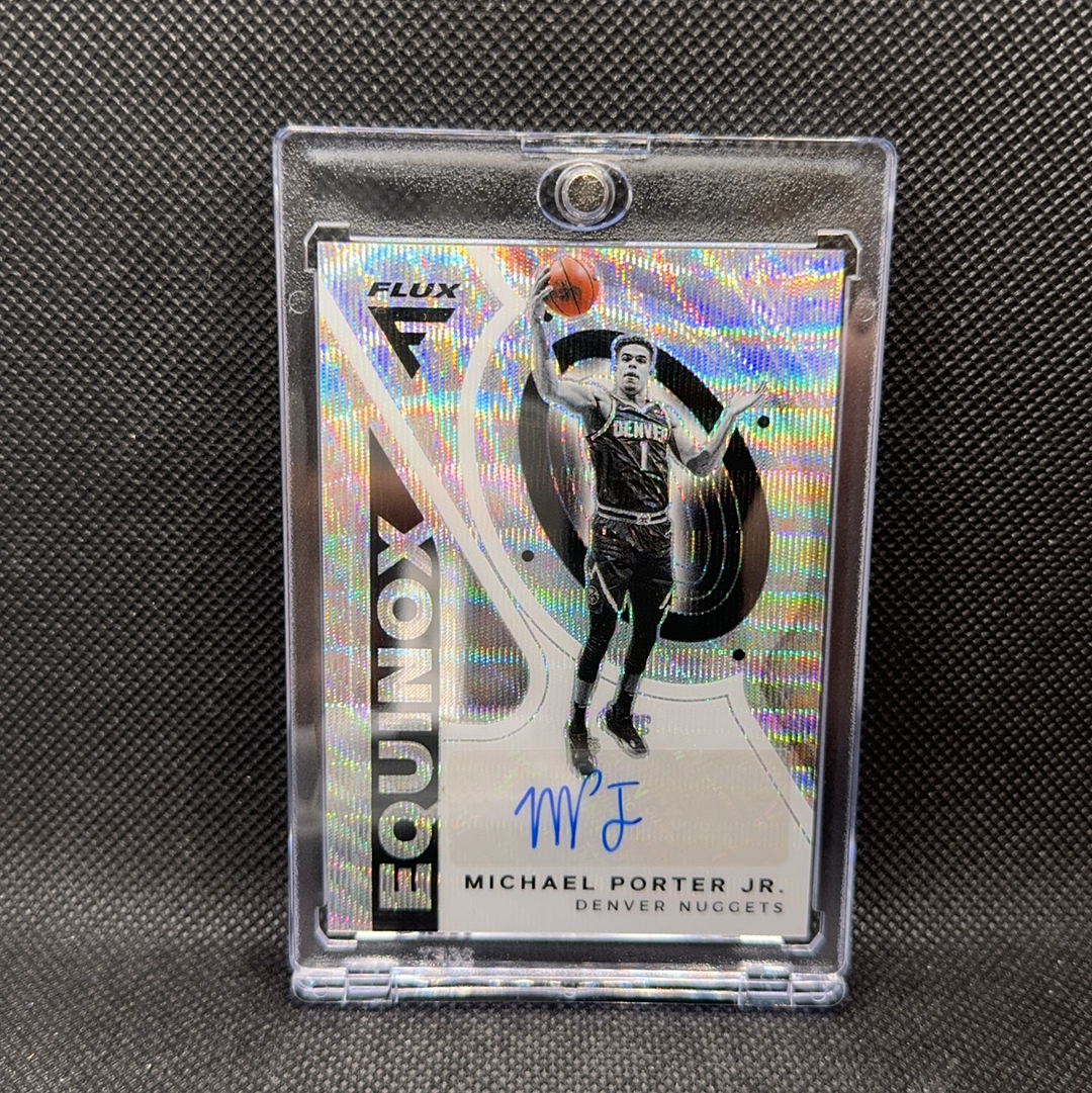 【Roseee代卖】2020-21 Panini Flux Michael Porter Jr. Flux 迈克尔 波特 签字 银波纹折 折射 jeff