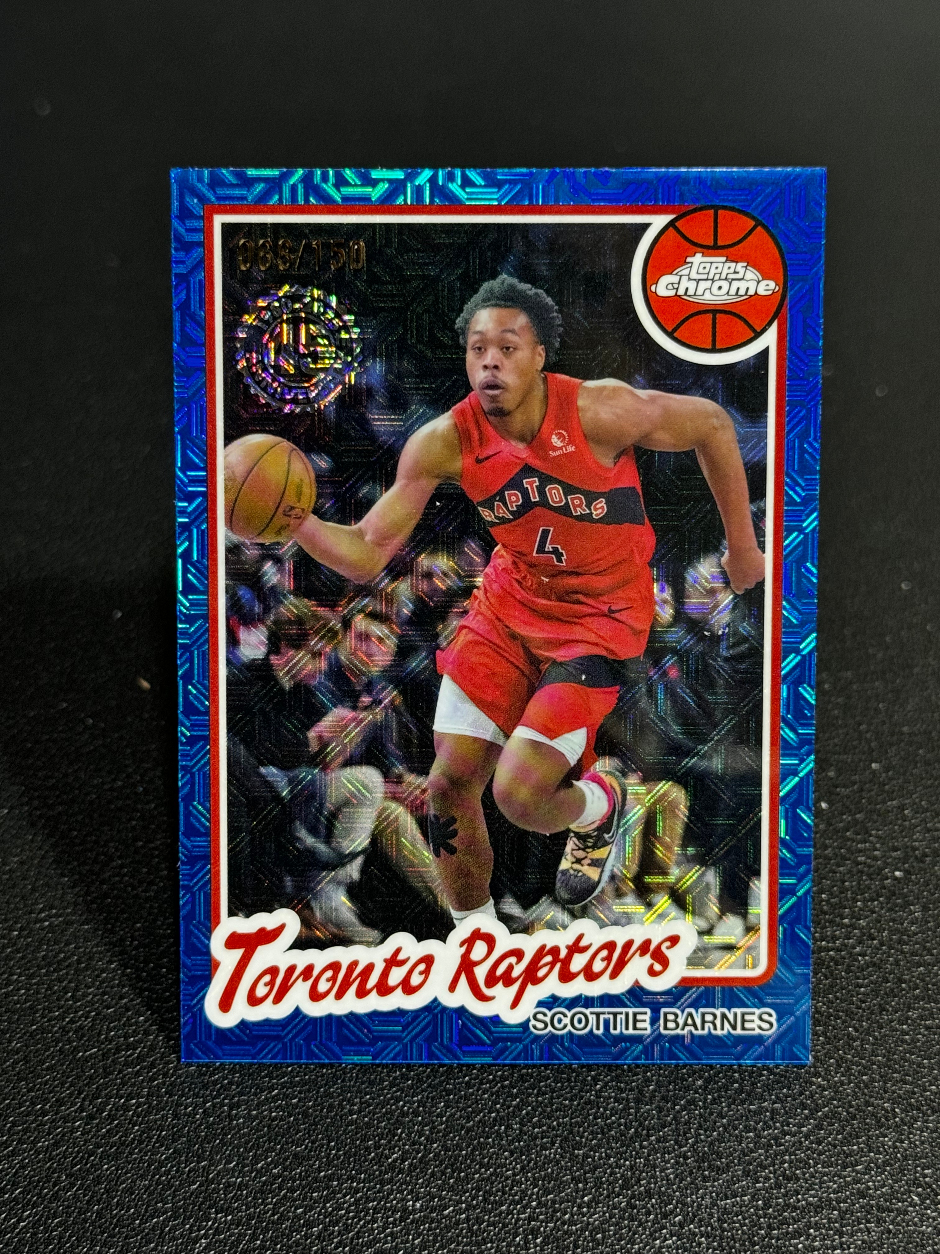 2025 Topps Chrome 篮球 元年 蓝折 MOJO折 45周年 150编 猛龙 斯科蒂・巴恩斯 Scottie Barnes 潜力无限 LWLQ