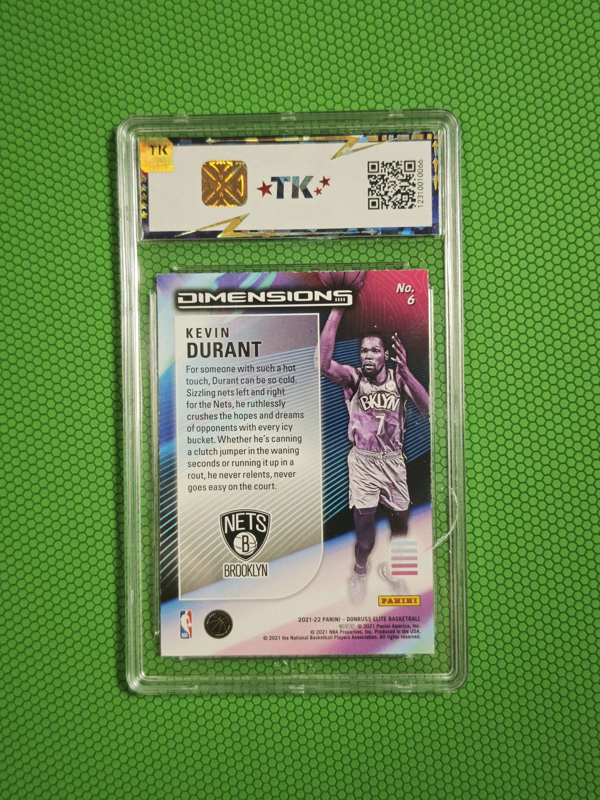 2021-22 Panini Donruss Elite Kevin Durant 篮网 火箭 凯文杜兰特 3D全息特卡 光栅卡 双选图 大比例SSP 壳损见图 介意勿拍